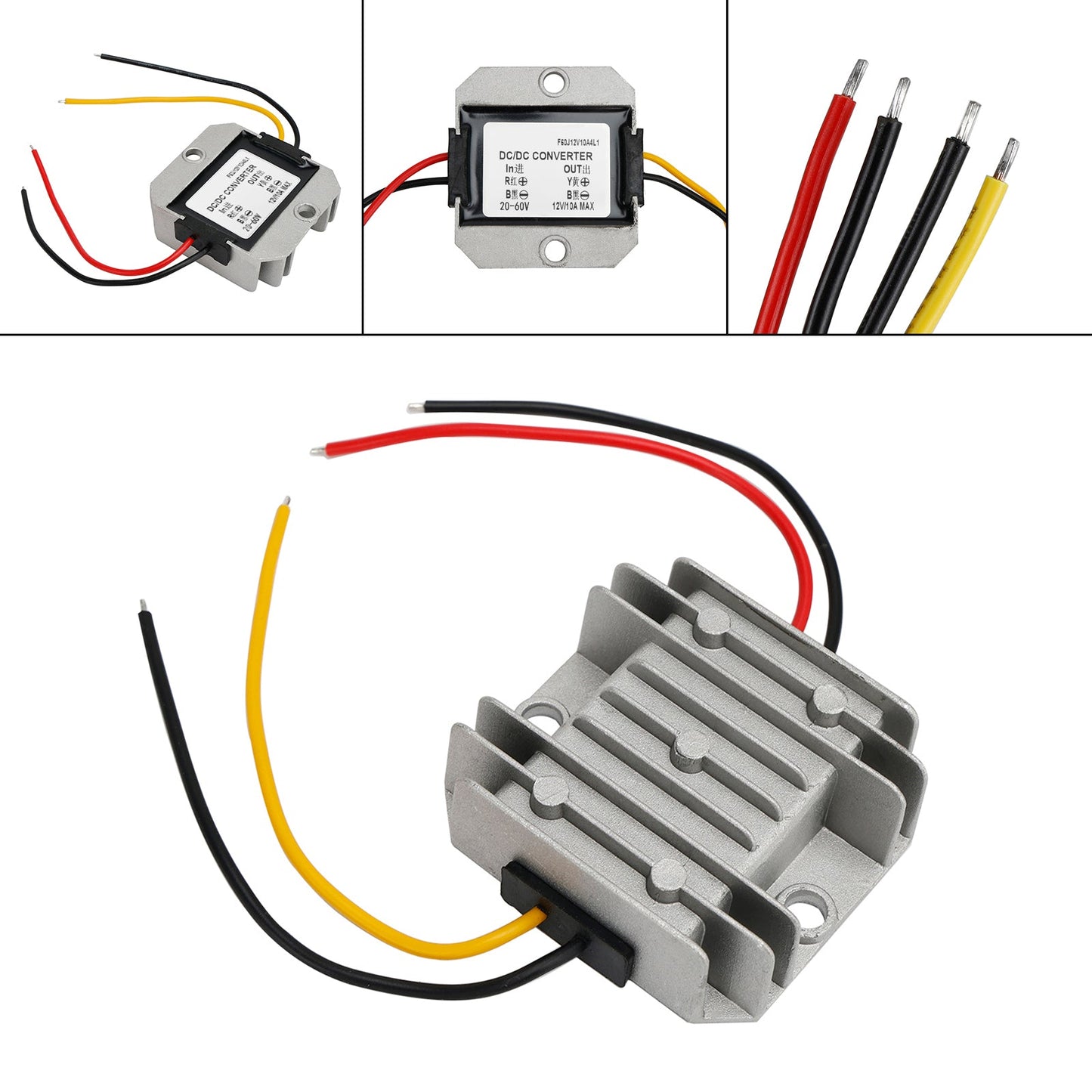 WaterProof DC20-60V To DC12V 10A 120W Step Down Power Converter Regulator
