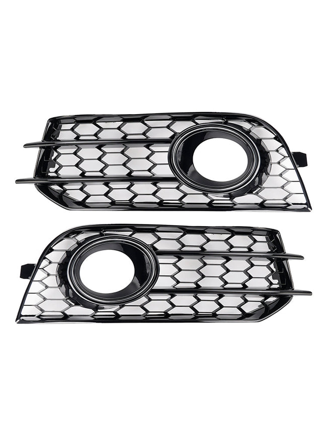 2010-2014 Audi A1 Front Bumper Honeycomb Fog Grille Cover Black