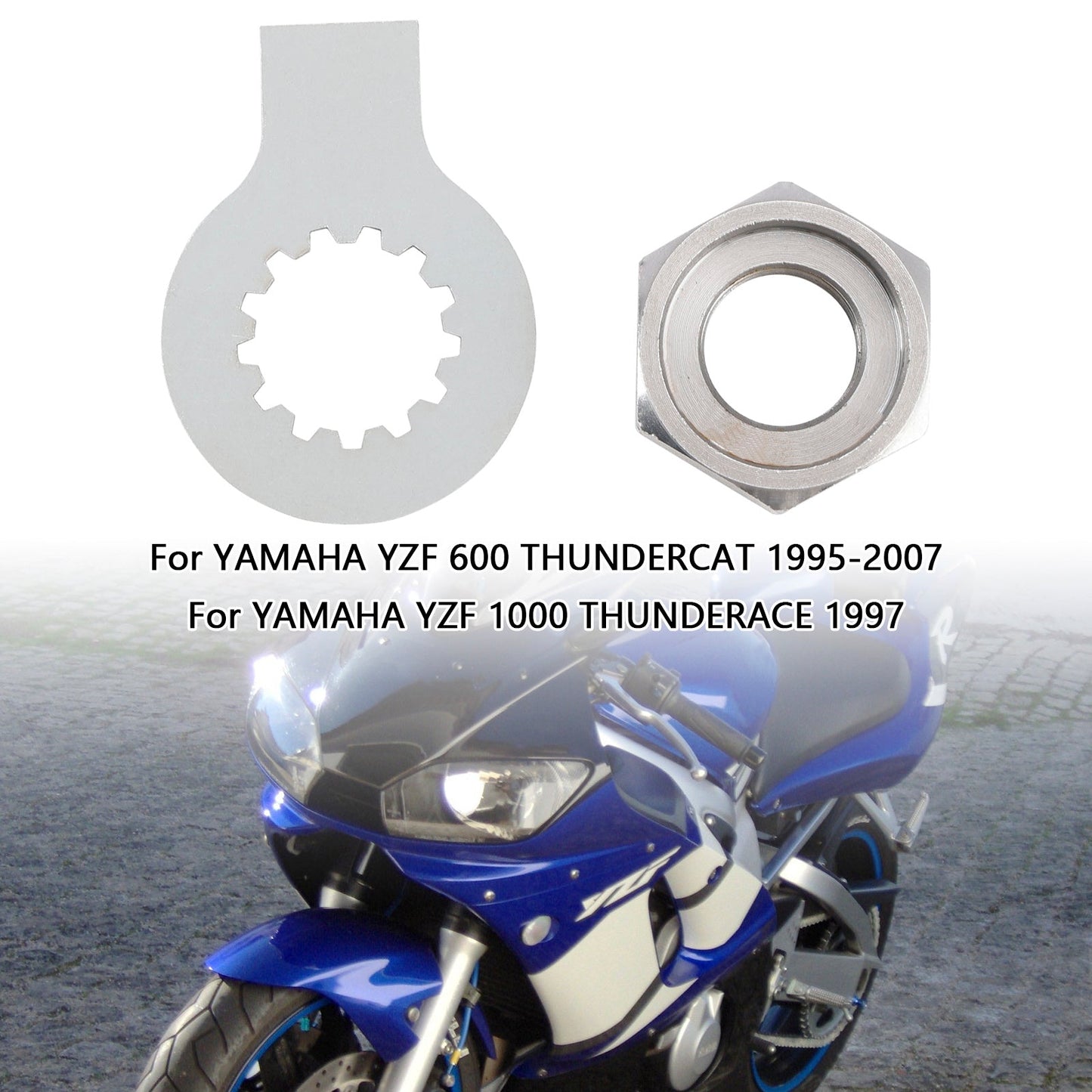 Front Sprocket Nut Lock Washer Tab Kit For YAMAHA R6 YZF 600 1000 TDM 850