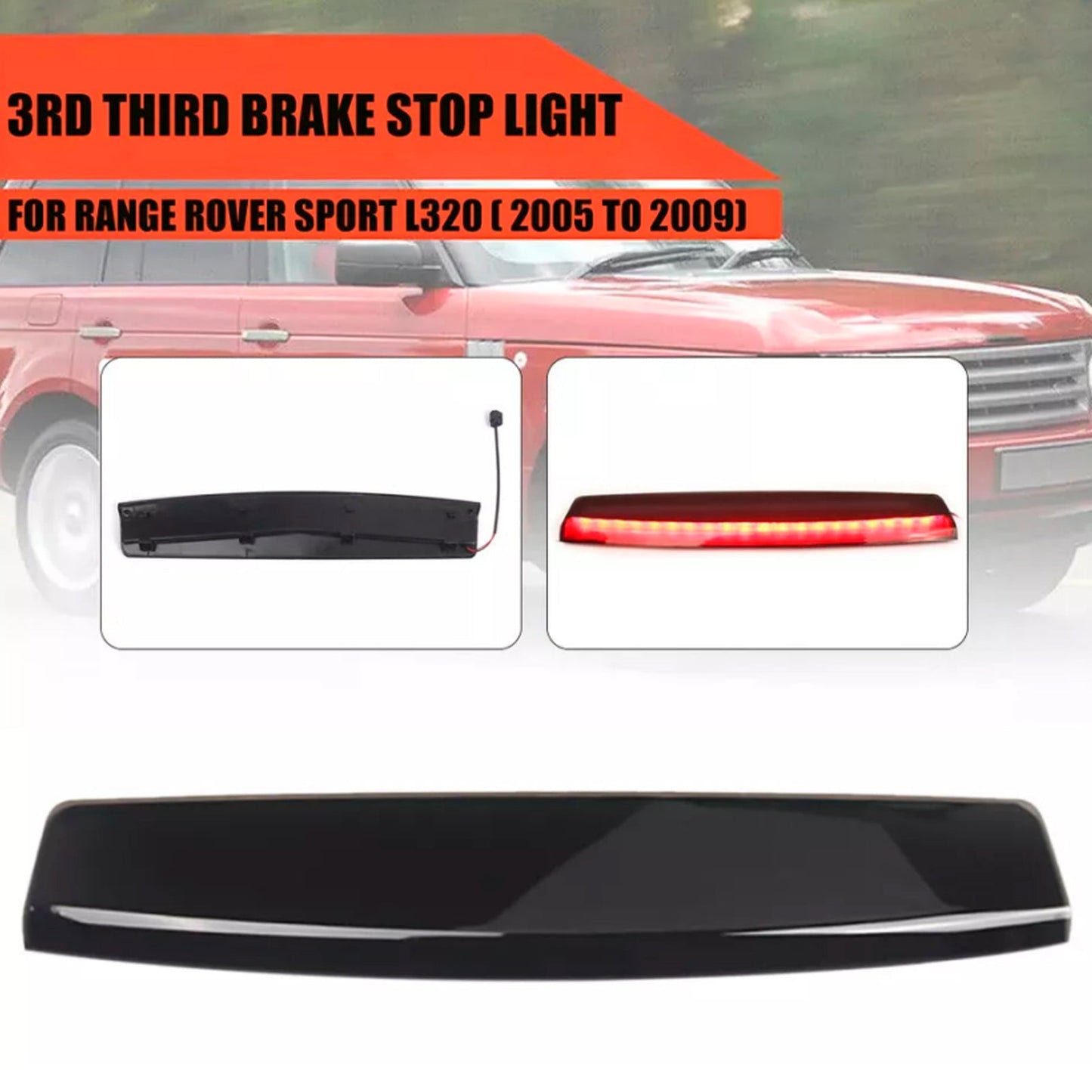 2006-2009 Range Rover Sport L320 Black Lens High Mount Brake Light XFG000071