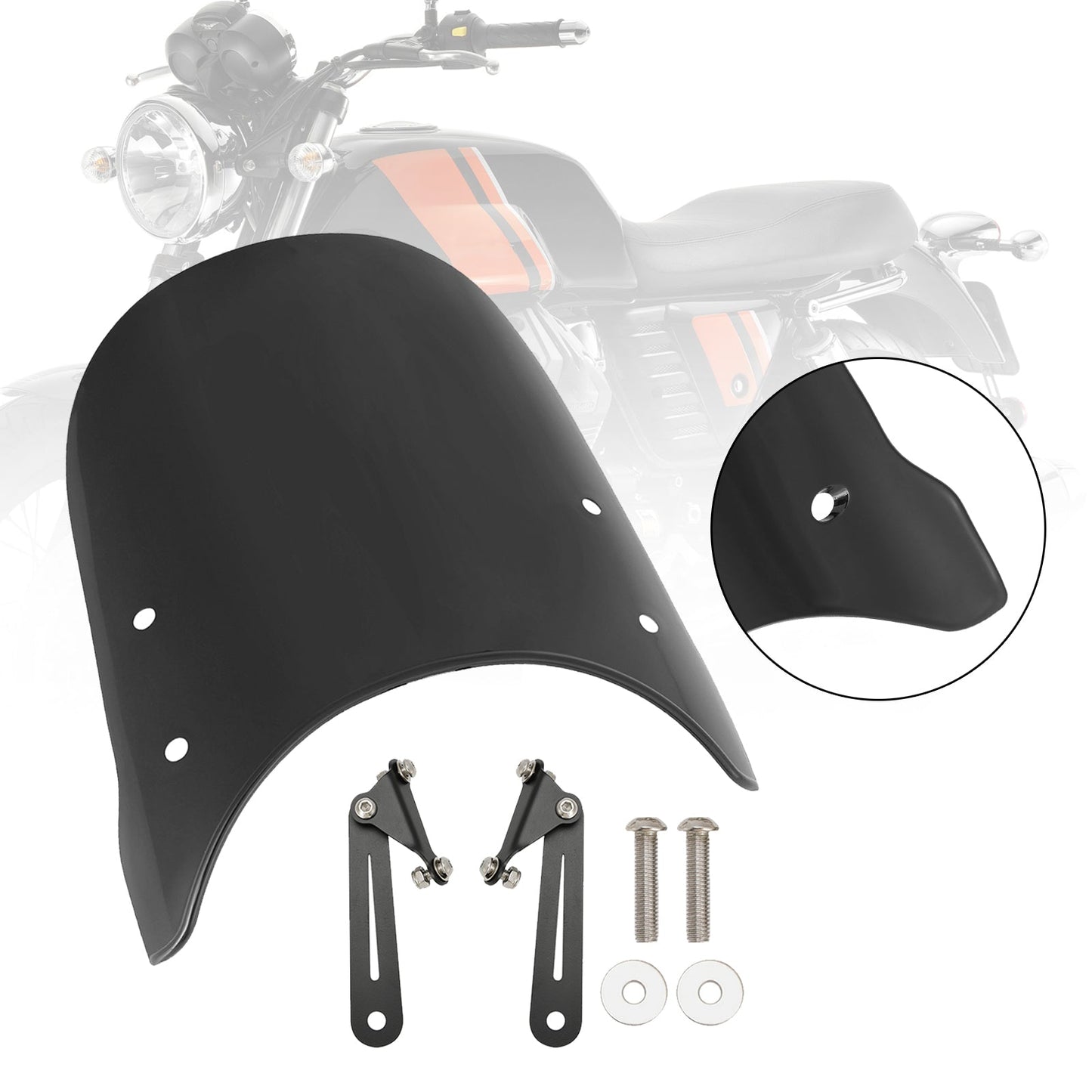 Windshield WindScreen fit for Scrambler 1200 XC XE 19-23 Street Twin 900 16-23