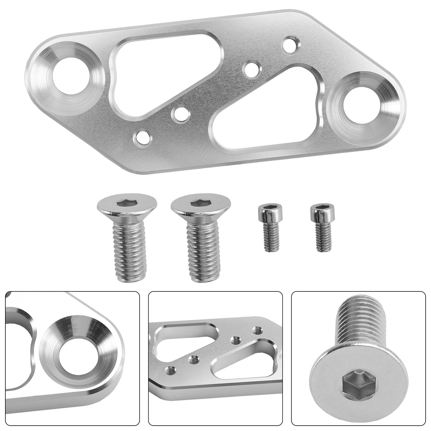 Fuel Pressure Regulator Mount Fit LS Cylinder Head Mounting Billet Fit Chevy