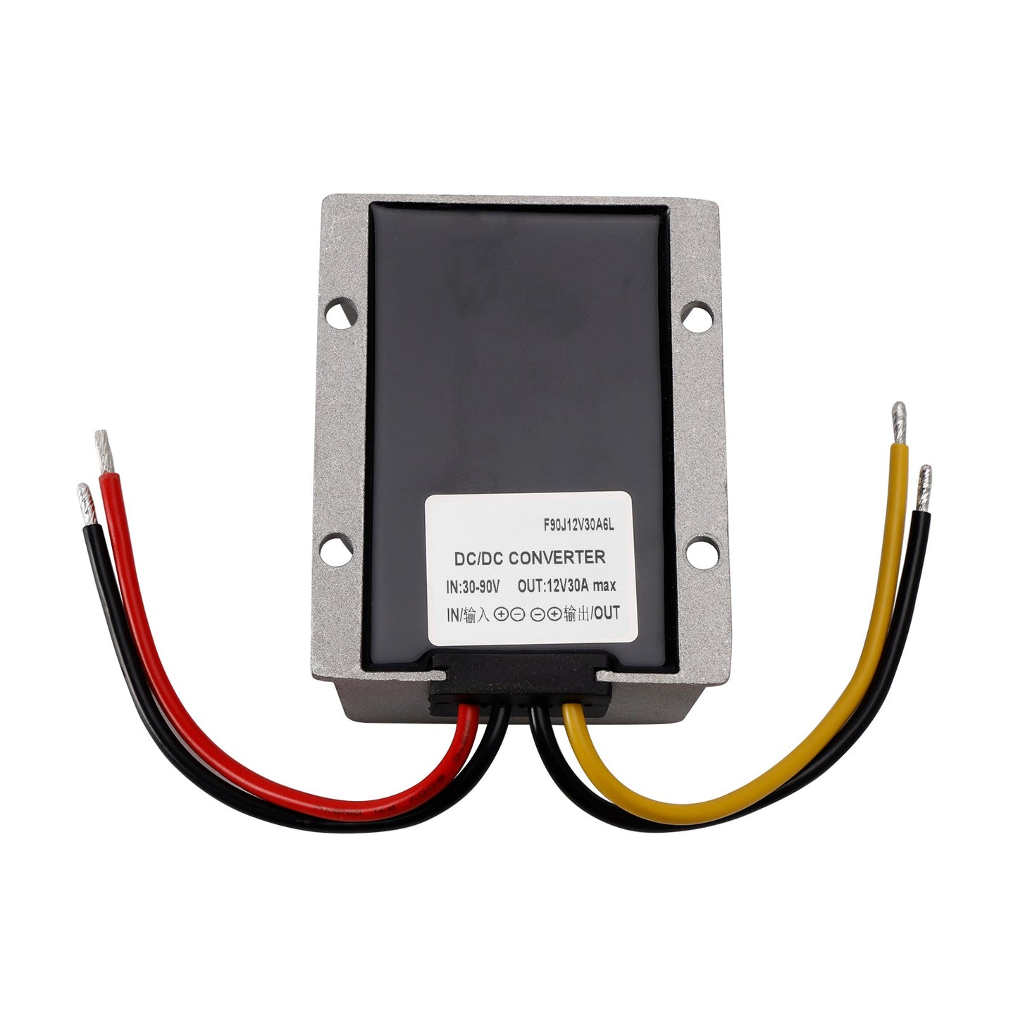 30A Waterproof DC/DC Converter Power Supply Regulator 30-90V Step Down To 12V