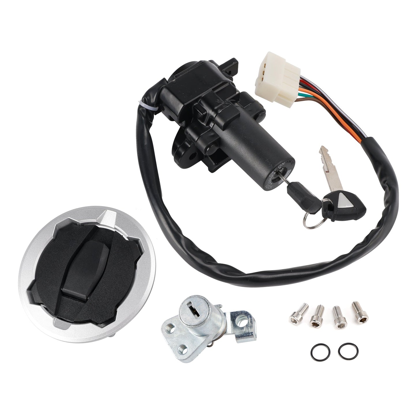 IGNITION KEY SWITCH TANK SEAT LOCK SET FOR KAWASAKI VERSYS-X 300 ABS 2017-2025