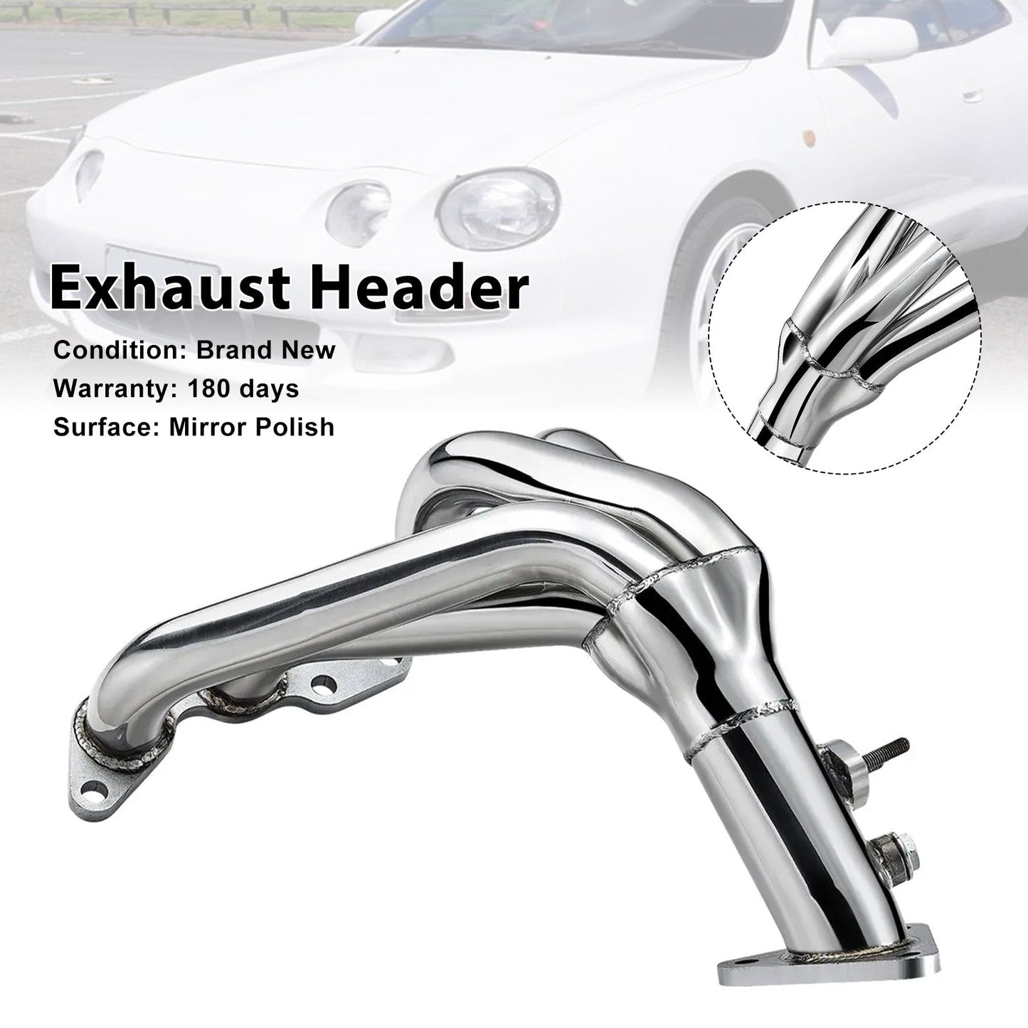1990-1999 TOYOTA CELICA GT/GTS 2.2L Stainless Steel Exhaust Manifold Header Fit