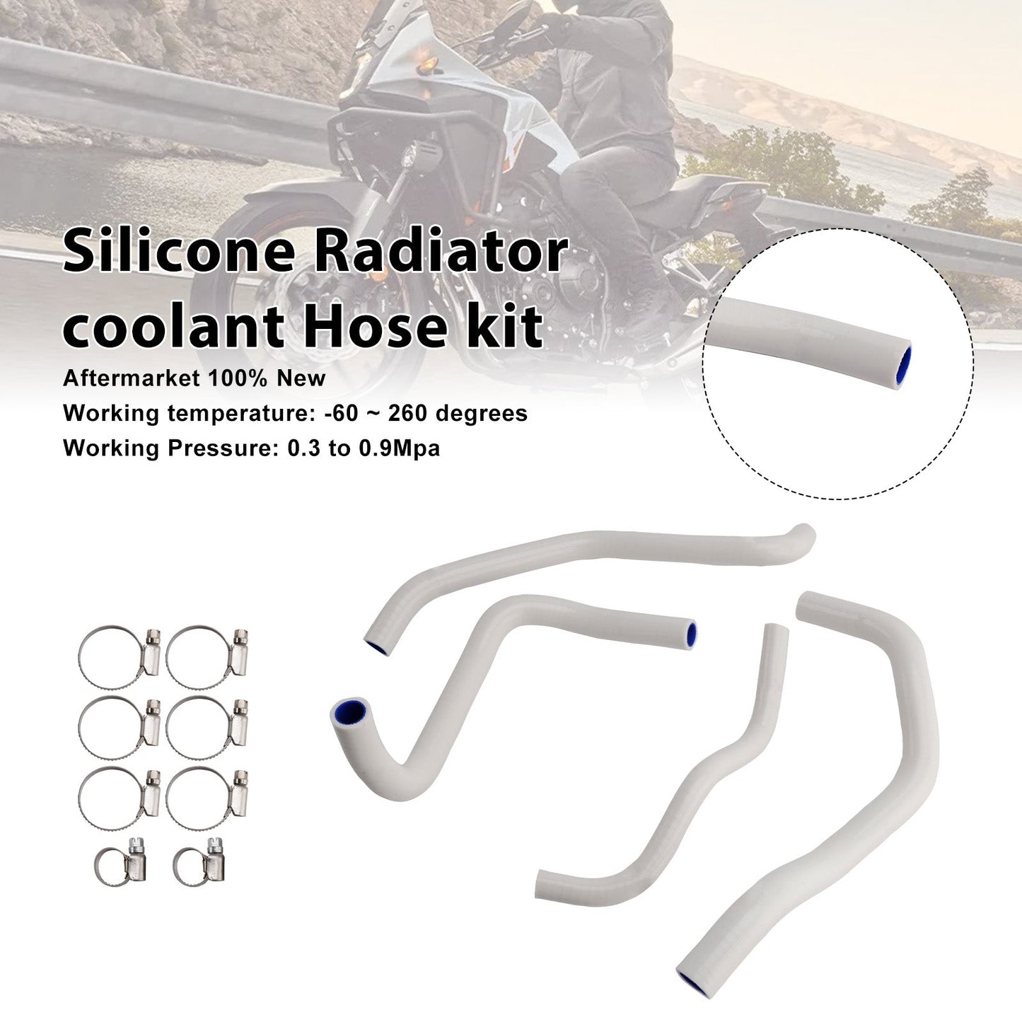2024-2025 Honda NX400 NX500 Silicone Radiator coolant Hose