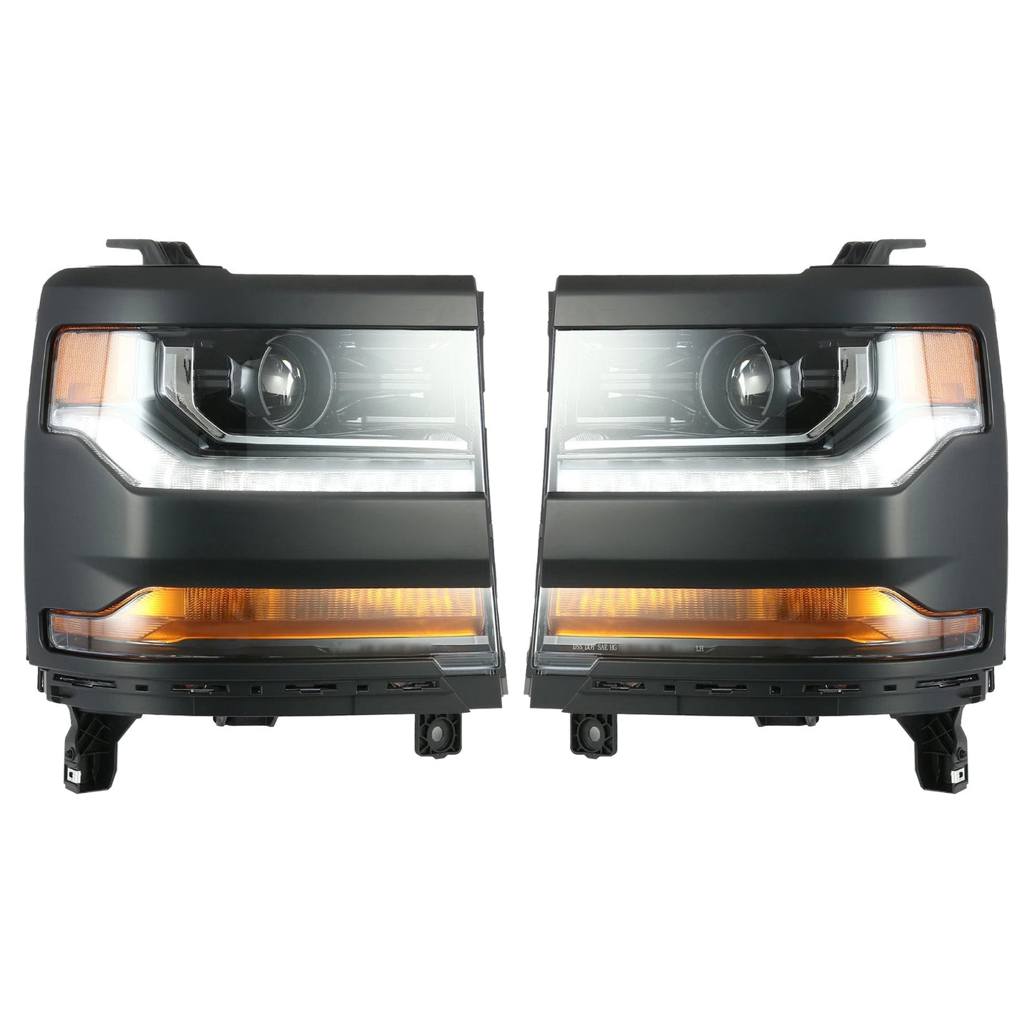2016-2019 For Chevy Silverado 1500 Left+Right HID Xenon Projector Headlight 84388631 84181565