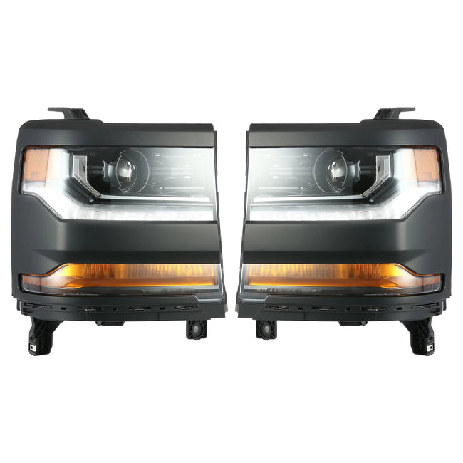 2016-2019 For Chevy Silverado 1500 Left+Right HID Xenon Projector Headlight 84388631 84181565