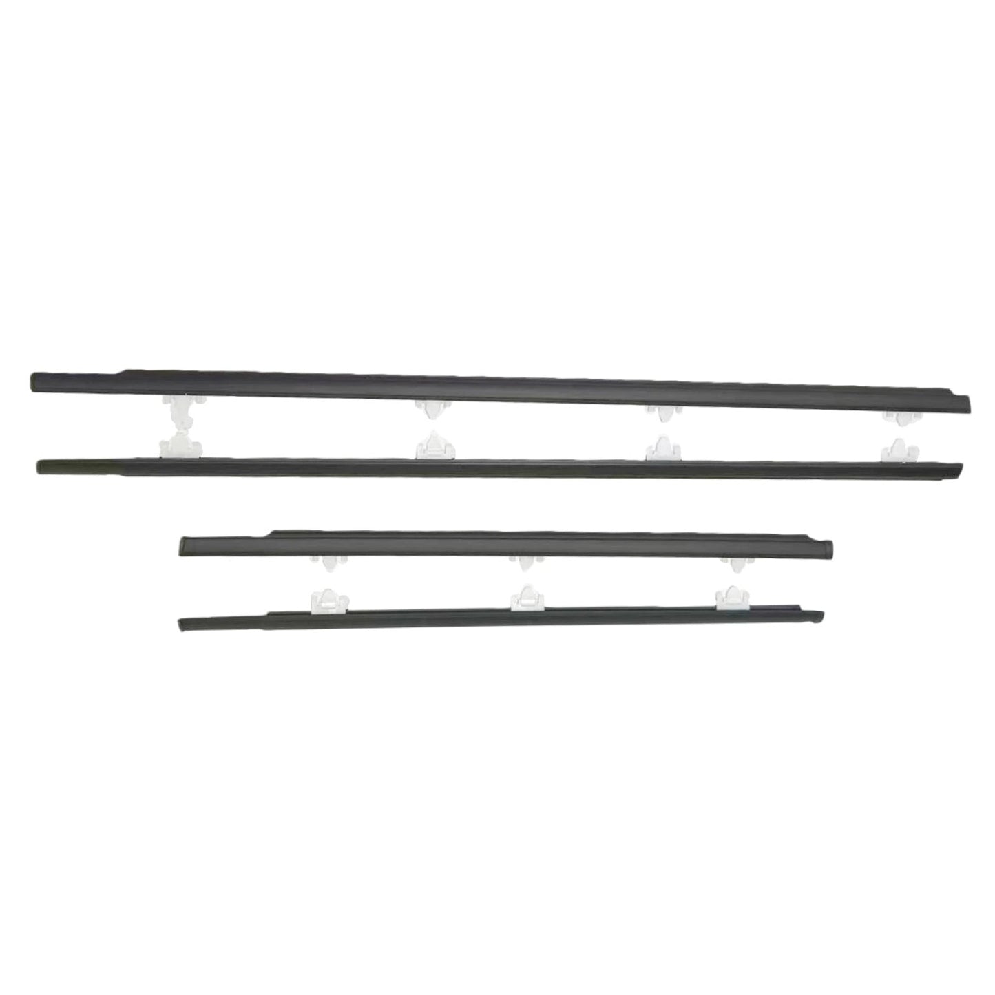 4PCS Window Sweep Weatherstrips For Nissan Sunny B13 1991-1994