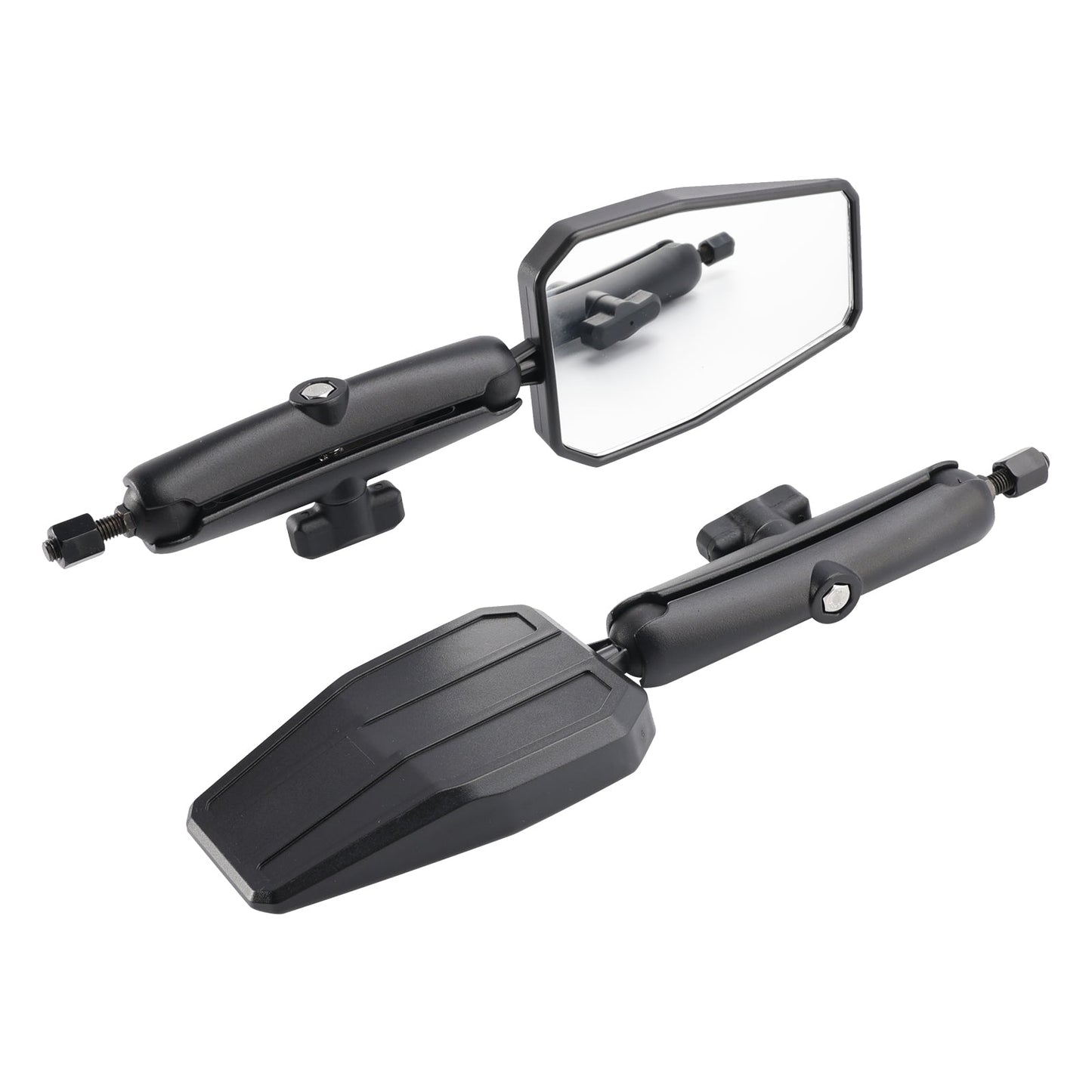 Pair Motorcycle Folding Adventure Mirrors Rearview Mirror For ATV Dirt Bike