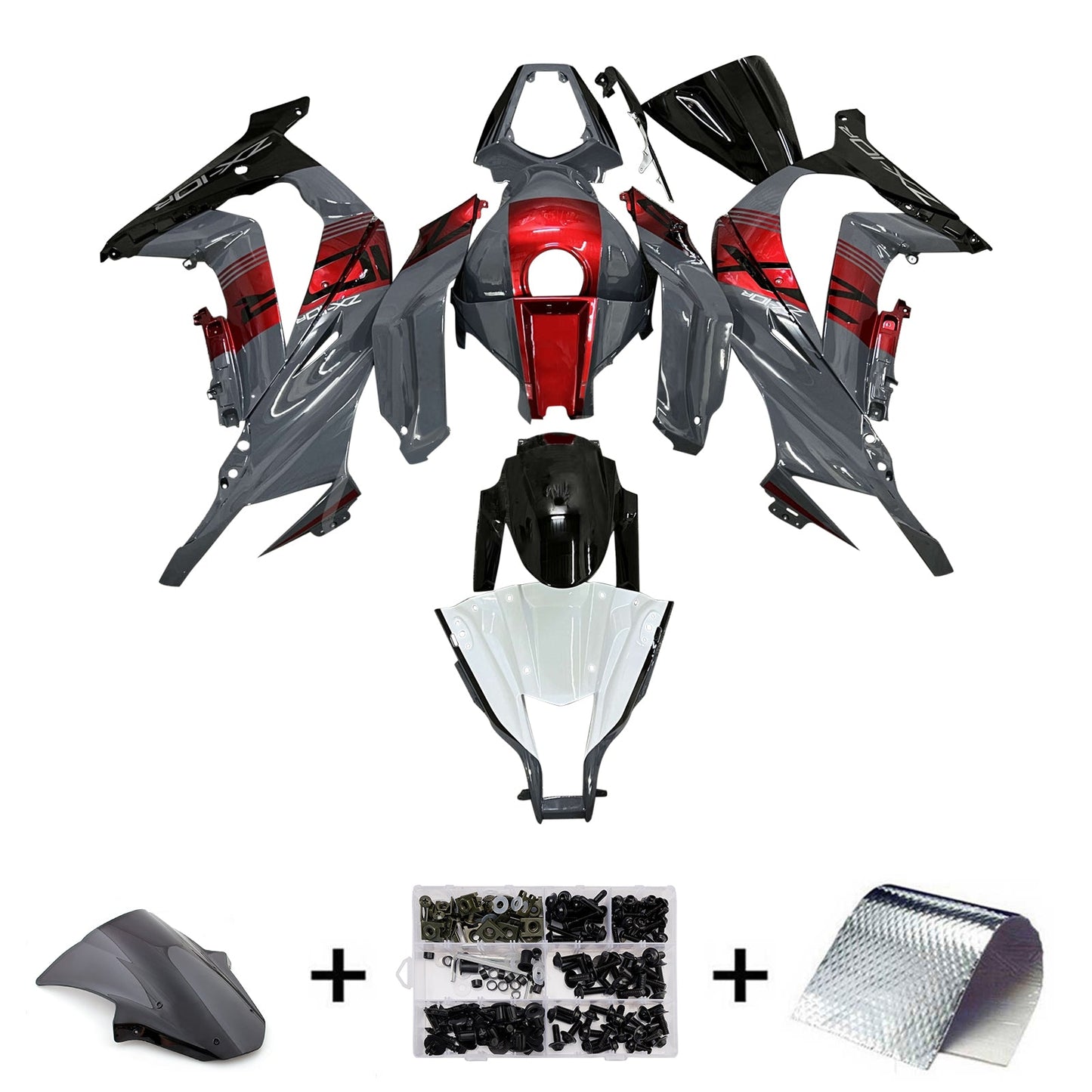 Injection Fairing Kit Bodywork Plastic ABS fit For Kawasaki ZX10R 2011-2015