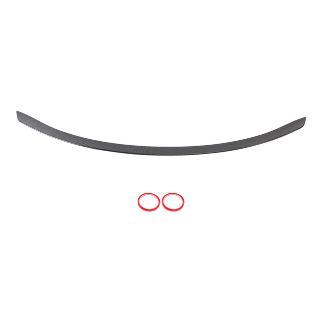 2022-2024 Benz W206 C63S Style Carbon Fiber Look Rear Trunk Spoiler Wing