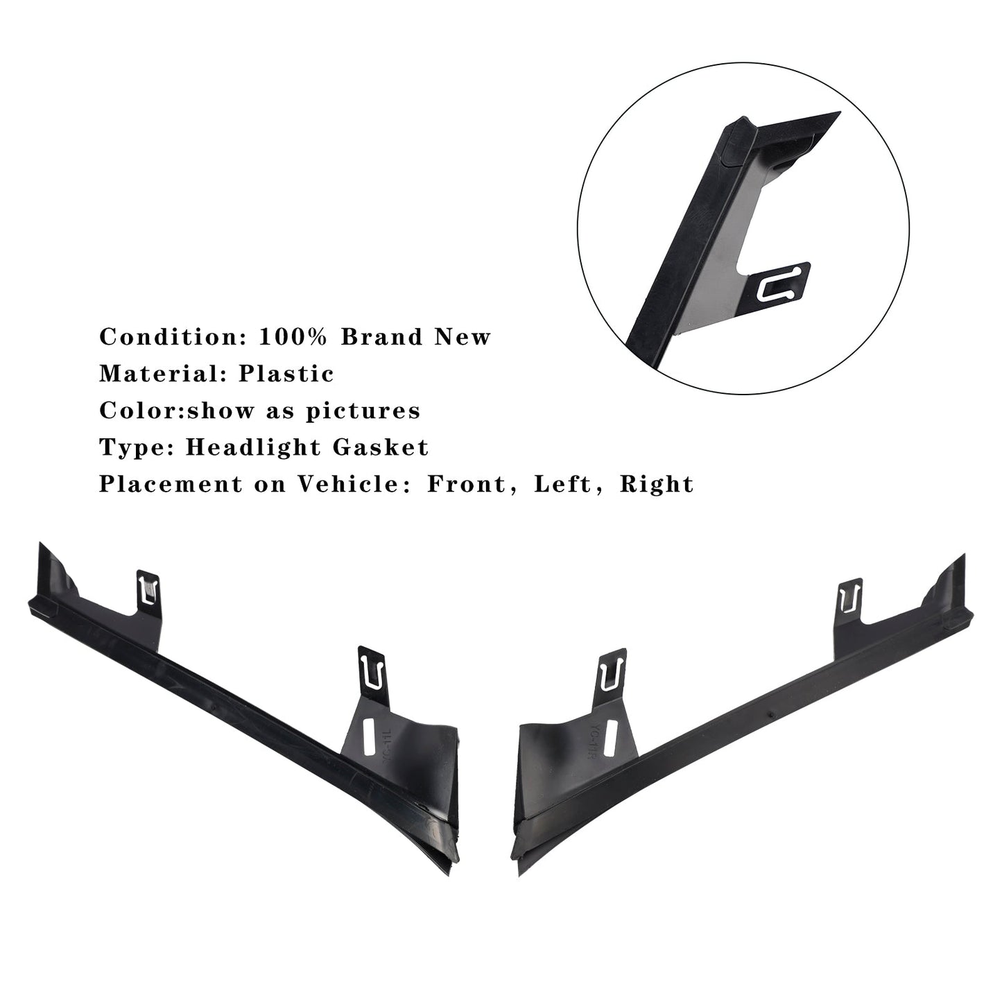 2010-2013 BMW 3 SERIES E92/E93 Pair Front Headlight Gaskets