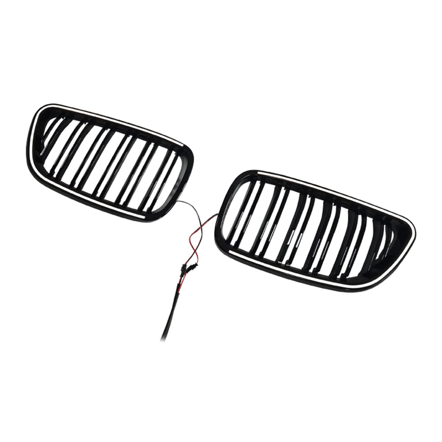 Front Kidney Grill Grille Fit BMW 2 Series F22 F23 F24 2014-2018 Gloss Black