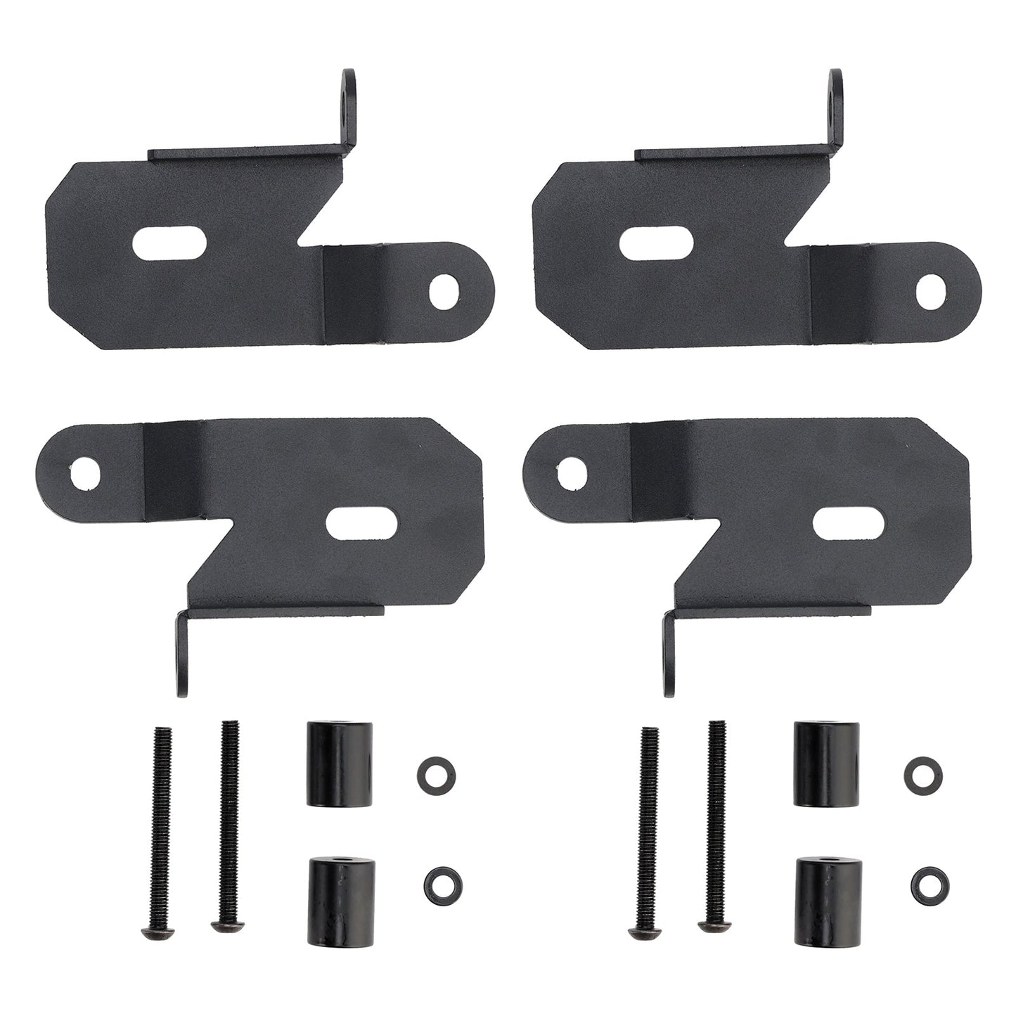2 Pack 7318 A-Pillar Black Light Mount Brackets For Jeep Wrangler Jl 2018-2019