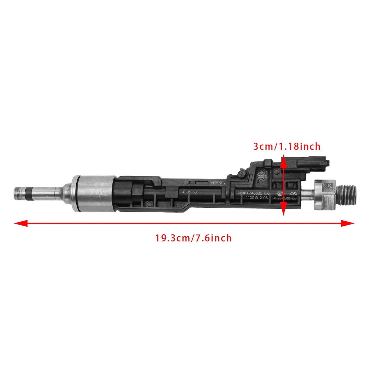 6Pcs Fuel Injector For BMW F10 M5 F06 F07 F12 F13 F15 X5 0261500136 13647599876