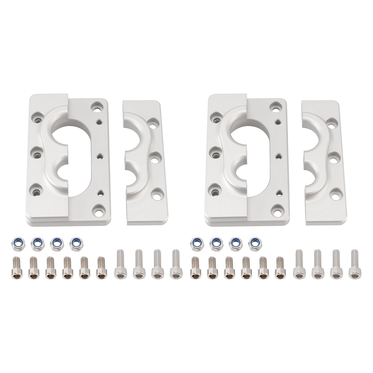 2Pack Aluminum Fire Wall Pass Through Raw Bracket For Holley Terminator x Max