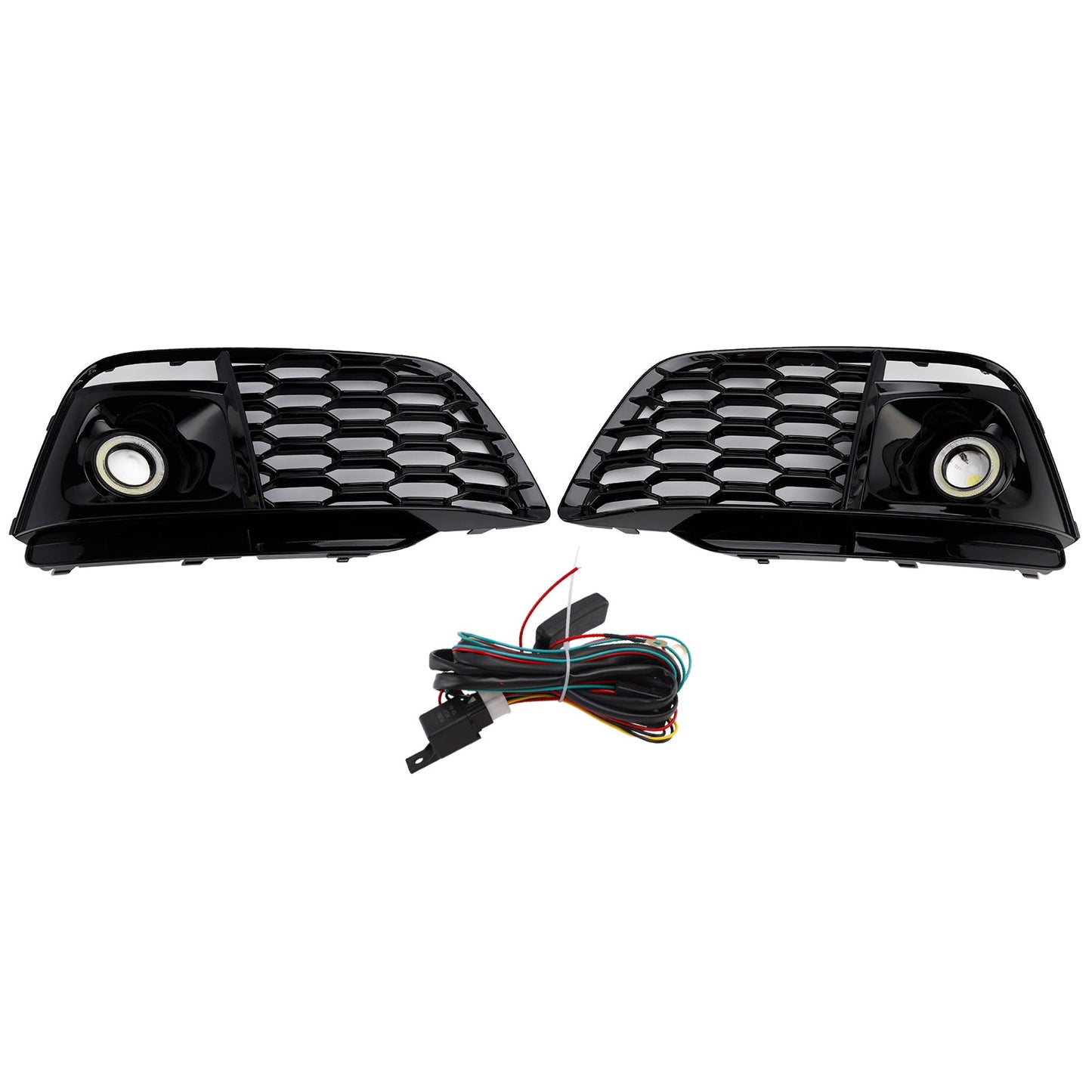 2018-2022 Fit Audi Q5 SQ5 Fog Light Grille Cover 80A807680L Pre-Facelift W/ACC