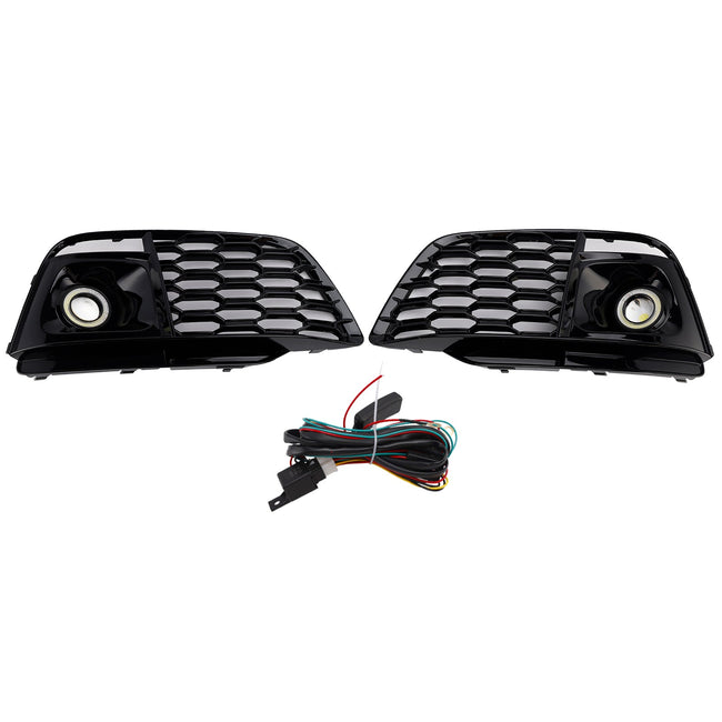 2018-2022 Fit Audi Q5 SQ5 Fog Light Grille Cover 80A807680L Pre-Facelift W/ACC