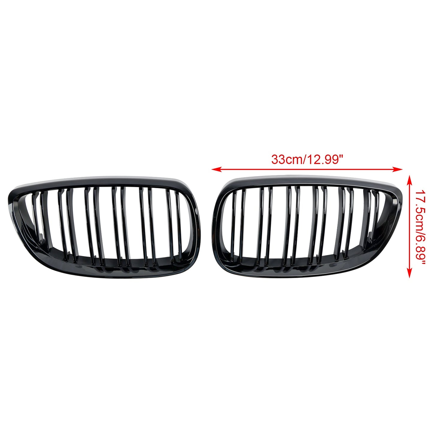 2008-2013 BMW 3-Series M3(E92/E93) Gloss Black Front Kidney Grill Grille