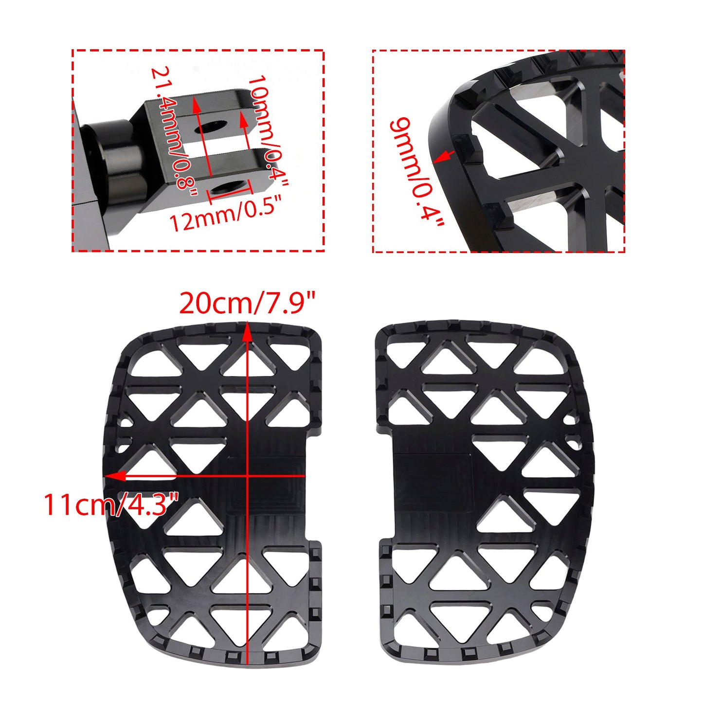 2024-2025 BMW R12 R12S Front Footrests Foot Pegs