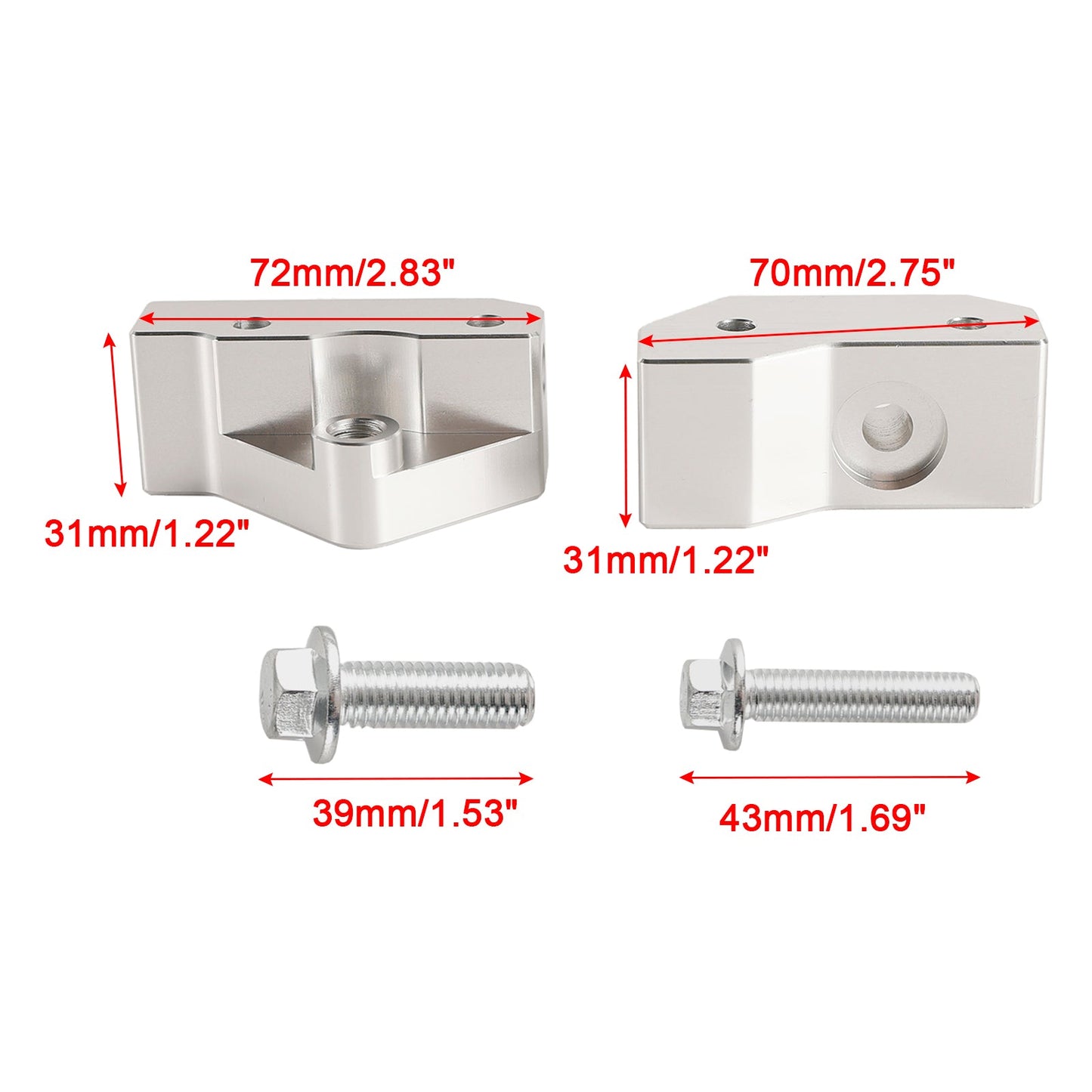 Knock Sensor Relocation Brackets for GM LS Gen 3 Engines LS1 LM7 LR4 LQ4 LS6 L59
