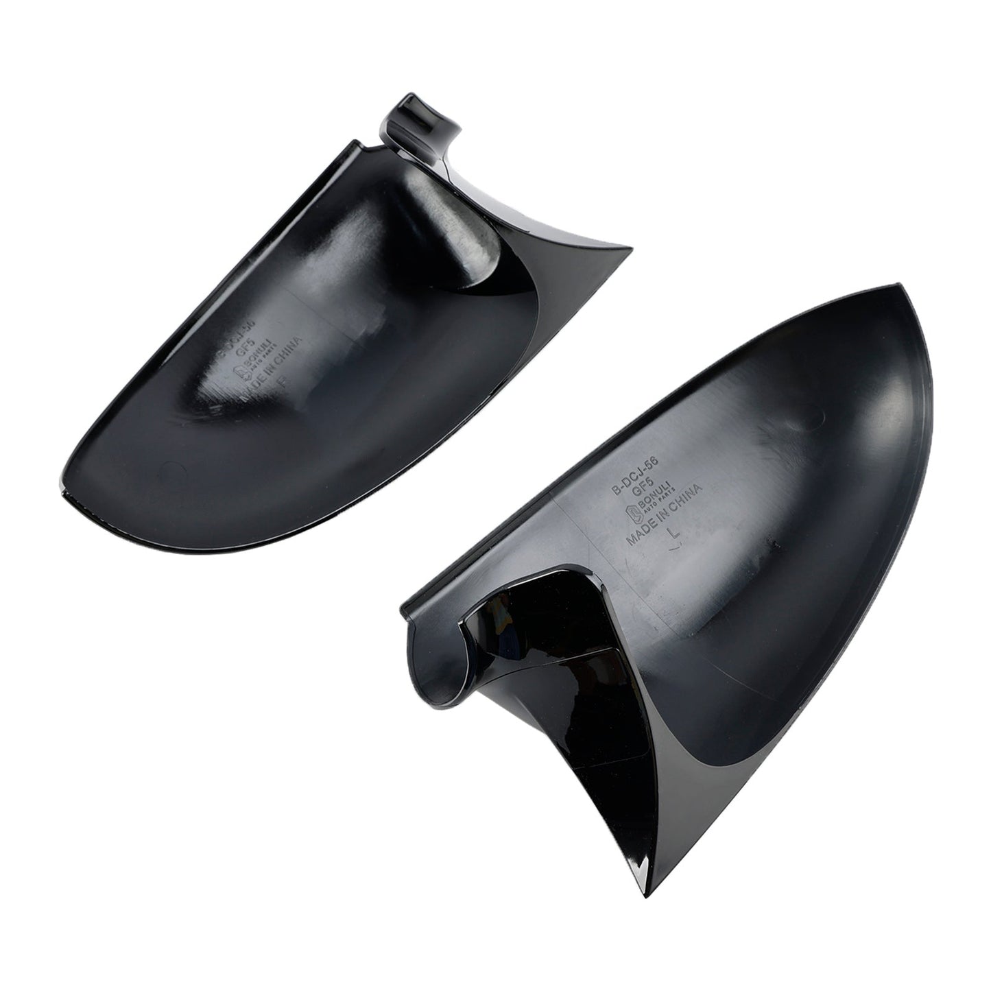 Gloss Black Wing Door Mirror Cover Caps Left + Right Fit for VW Jetta 2005-2011