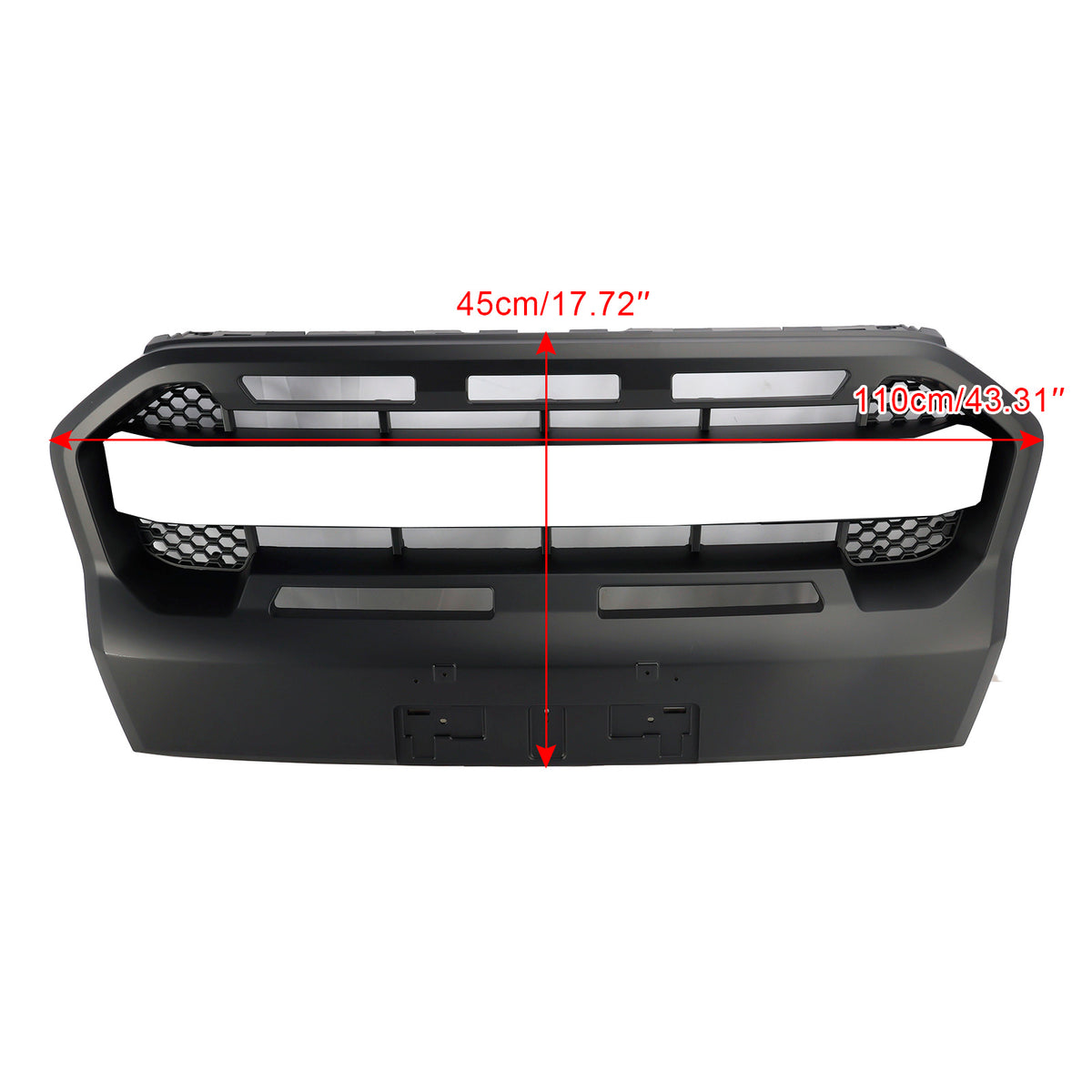 2019-2023 Ford Ranger  T8 W/LED Matt Black Ranger Raptor Style Front Bumper Grille