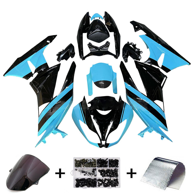 Injection Fairing Kit Bodywork Plastic ABS fit For Kawasaki ZX6R 636 2009-2012