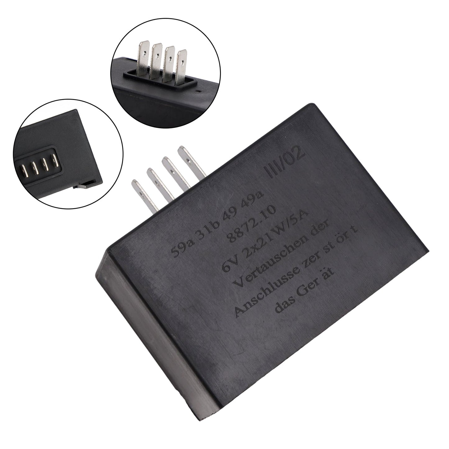 Voltage Regulator Flasher Relay fit for Simson 6V 2X21W/5A RELAY S50 S51 S53 S80