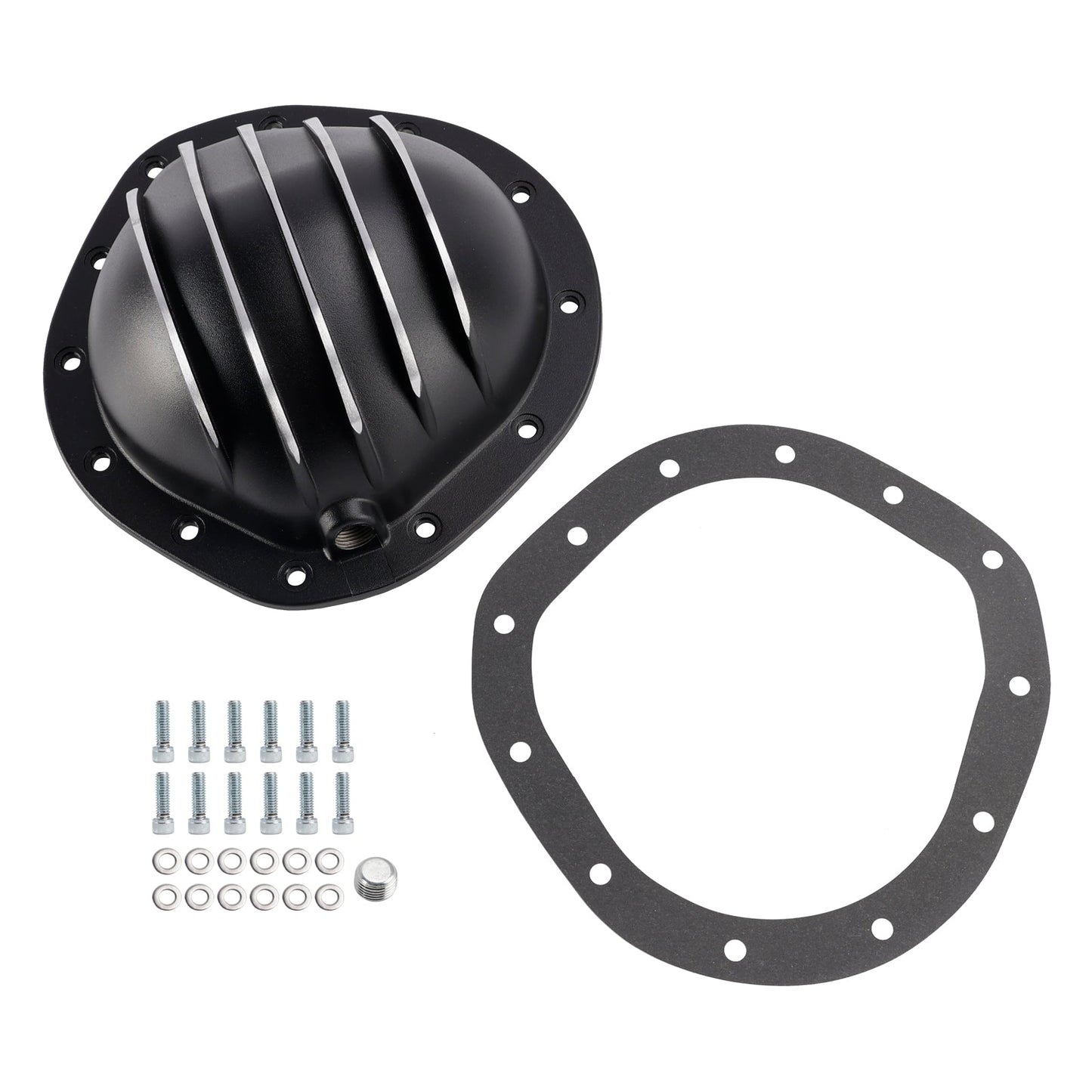 1962-1982 Chevy/GMC 1/2 Ton 12 Bolt Black Aluminum Differential Rear End Cover YI217826T CE2862856IEC