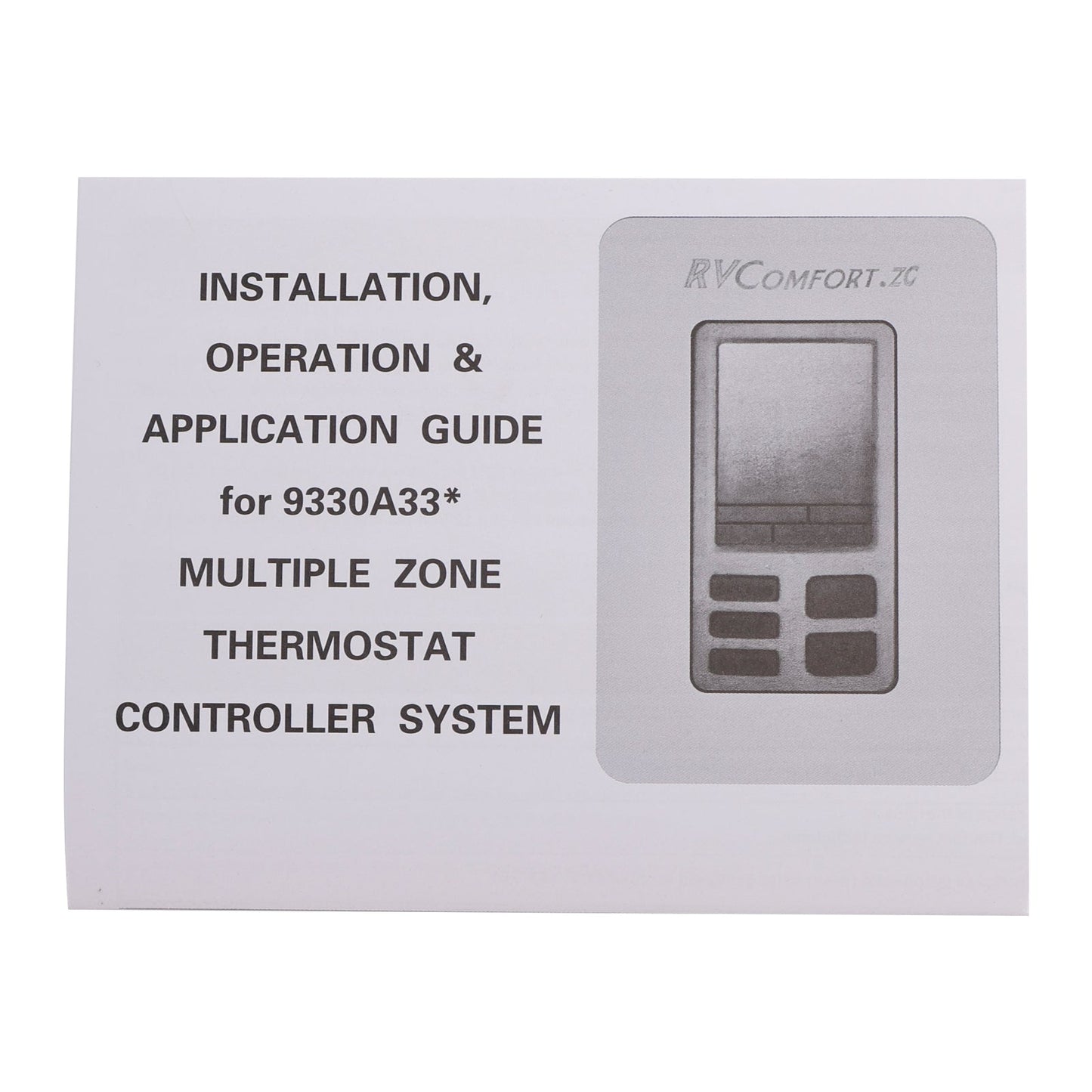 9330A3341 9-Series Digital Zone Thermostat 12V Black