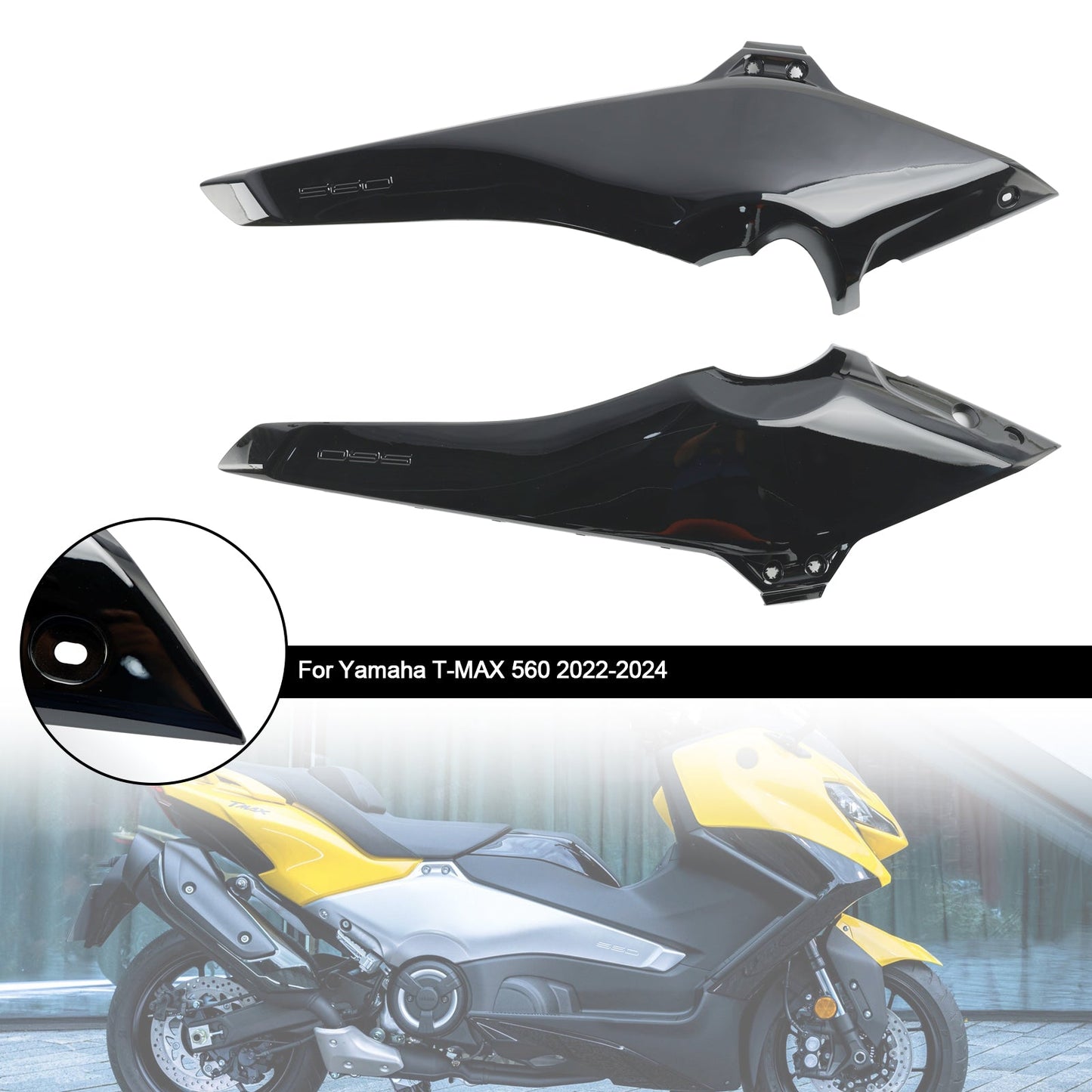 Side Frame Cover Panels Fairing Cowls For Yamaha T-MAX 560 2022-2024