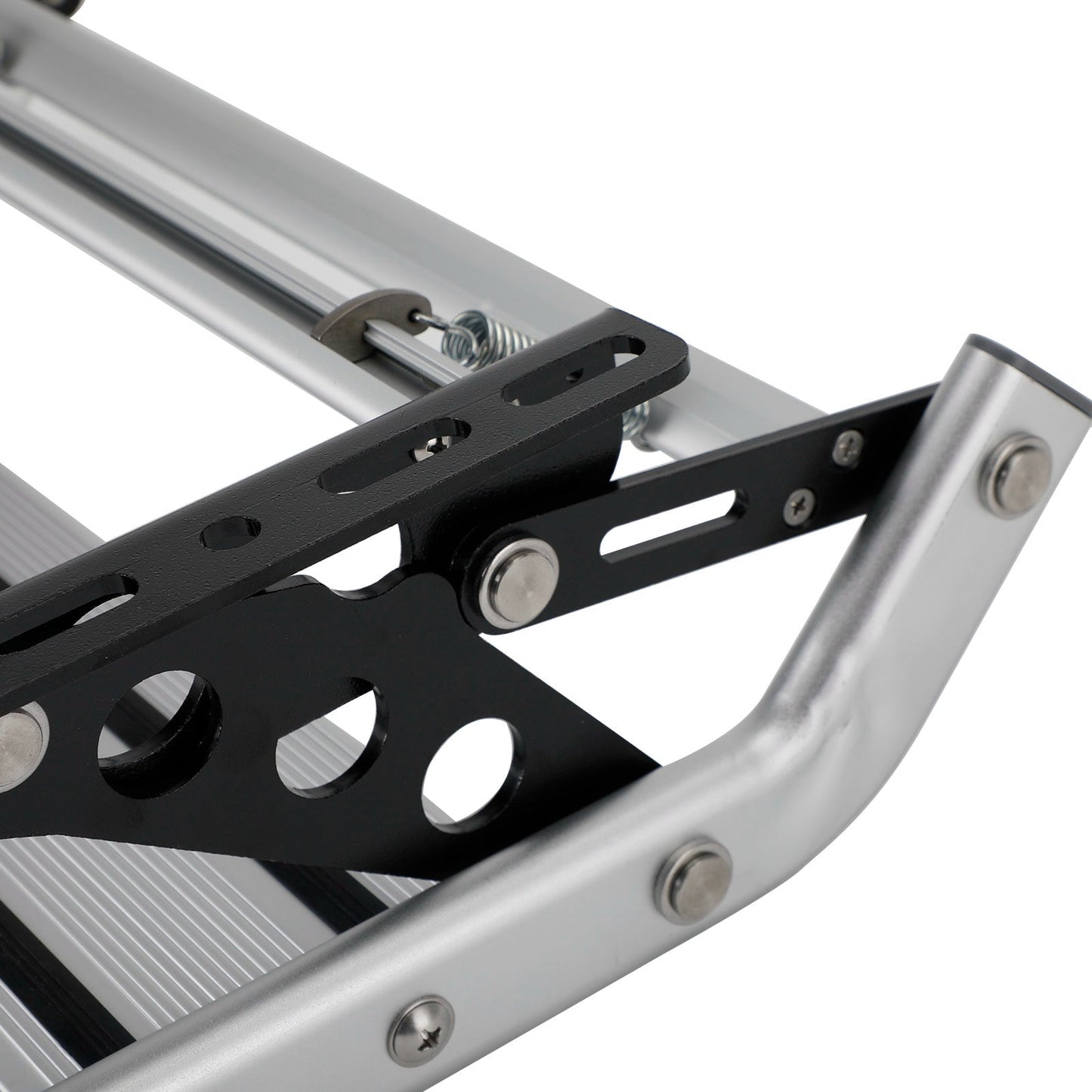 Folding Aluminum Caravan Step Manual Pull Out Drop Down Motorhome RV Campervan Caravan T