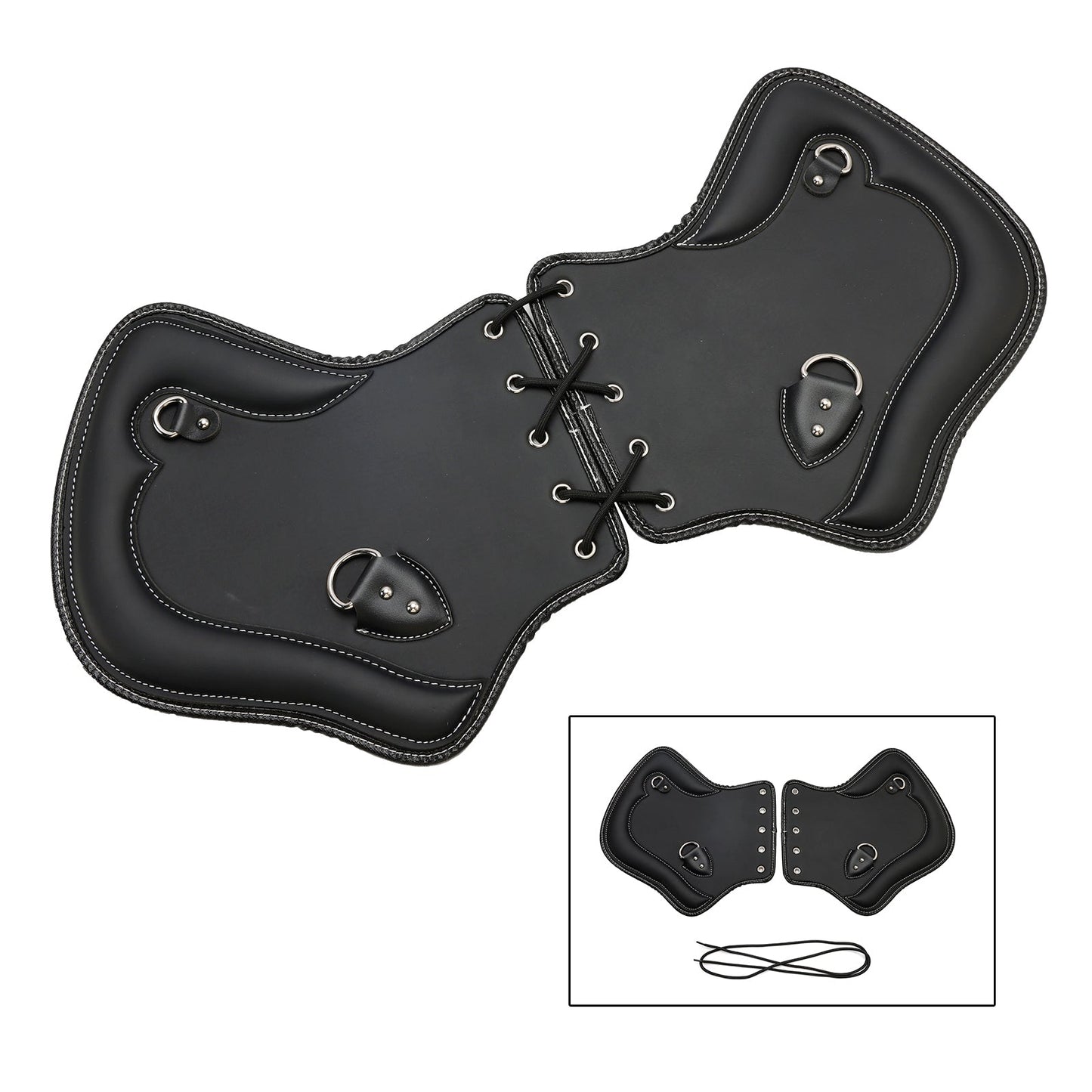 1985-2017 Touring, Softail, Dyna or Sportster Bikes Pair Cnc Heat Shield Saddle Protector Blackb Brown