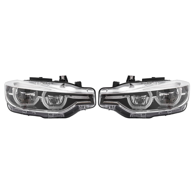 Left+Right LED Headlight For BMW 3 Series F30 F31 2016-2019 Without AFS