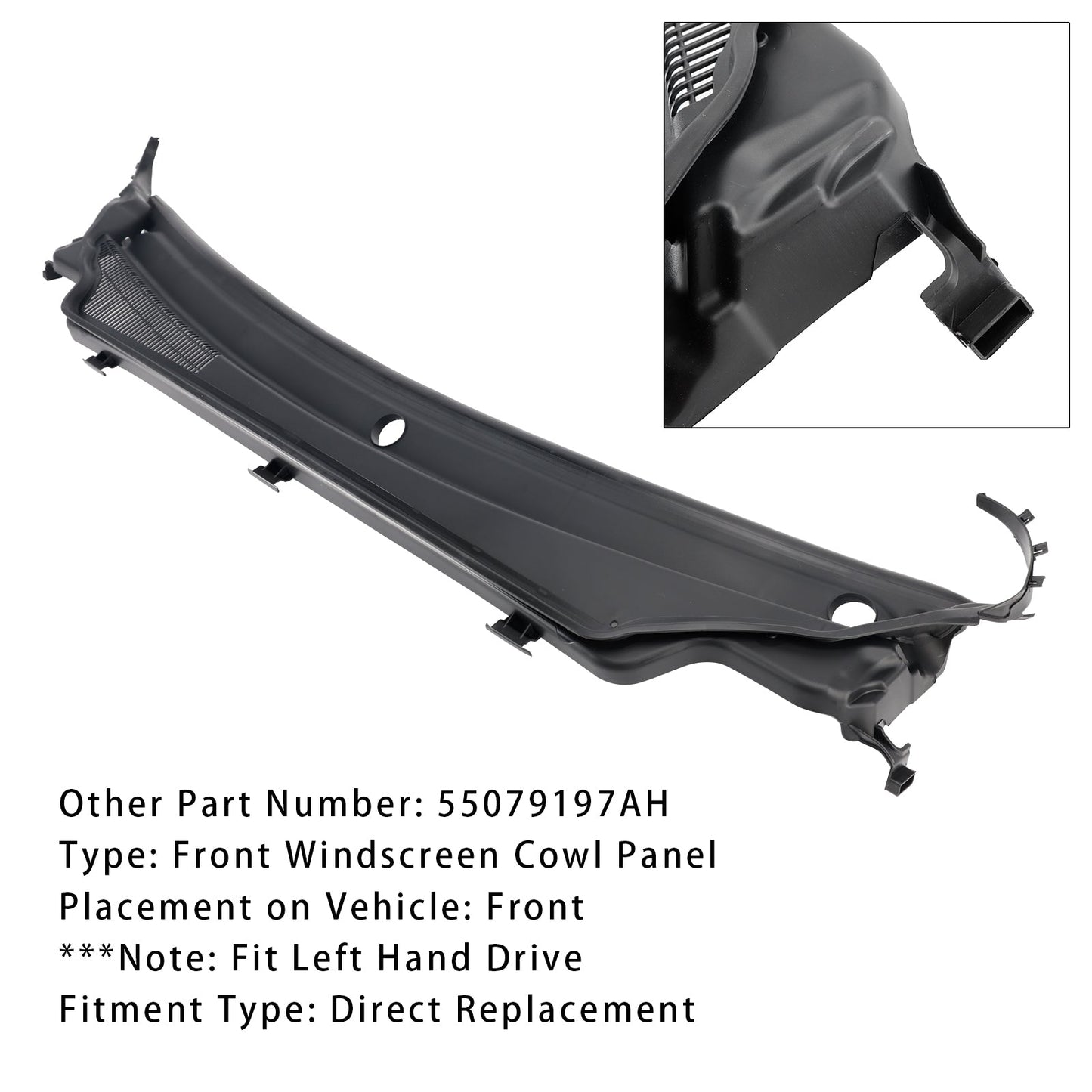 2011-2015 Jeep Grand Cherokee Cowl Panel Upper 55079197AH