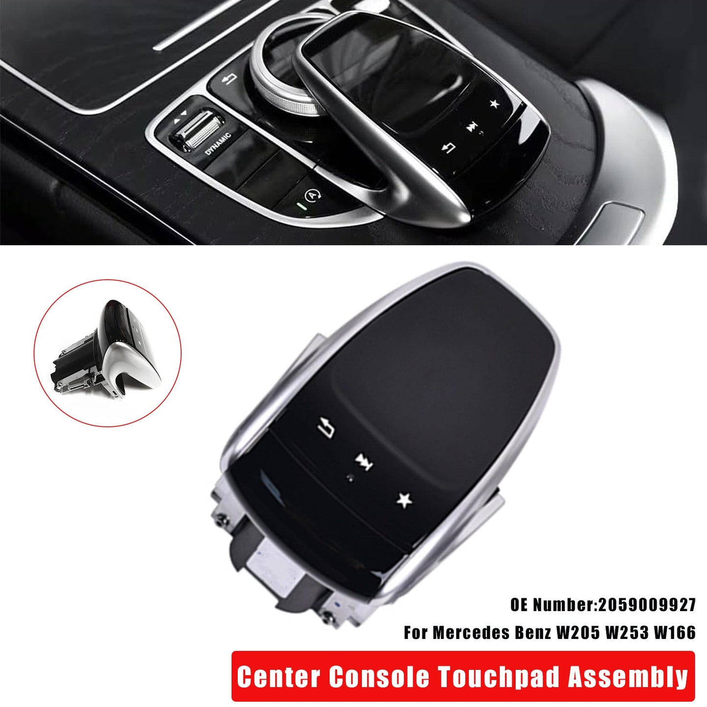 2016-2019 Mercedes Benz GLS W166 Center Console Touchpad Assembly 2059009927