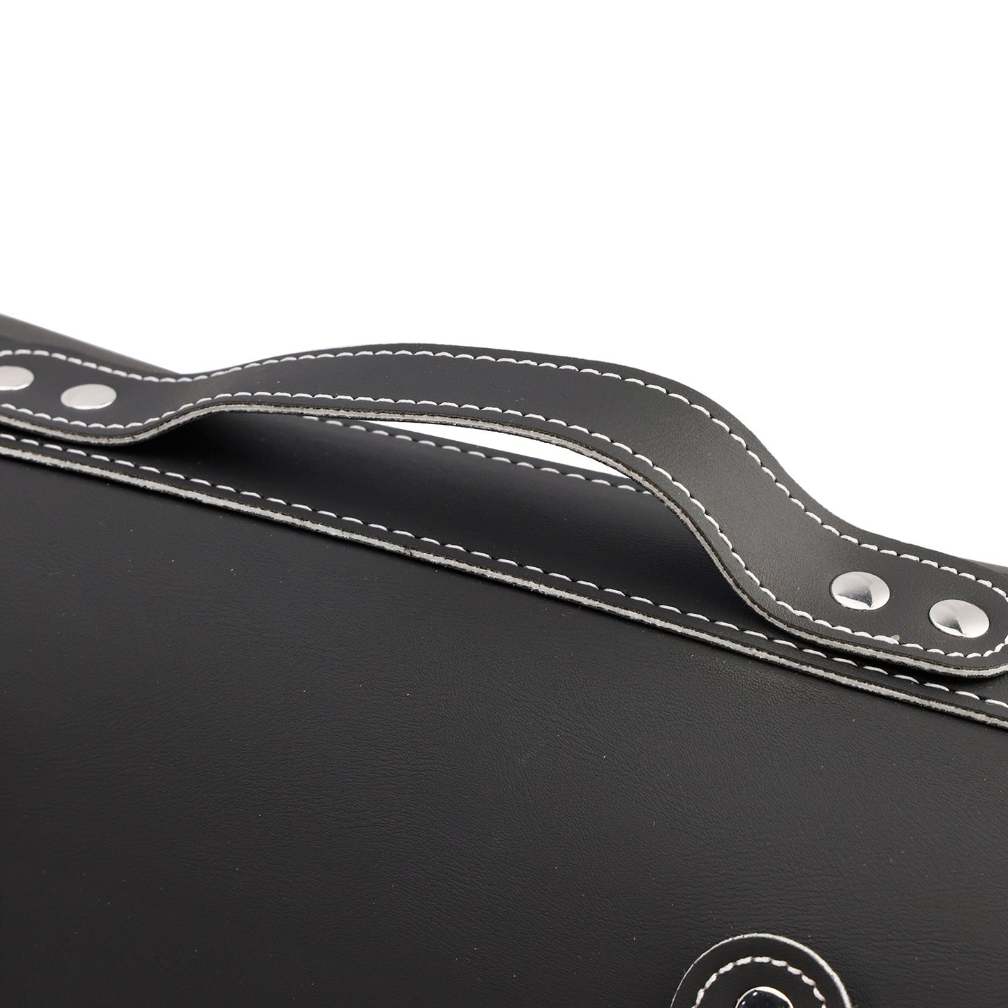 Pu Side Tail Bag Saddlebag Color Matching Luggage White For Scooter Motorcycle White