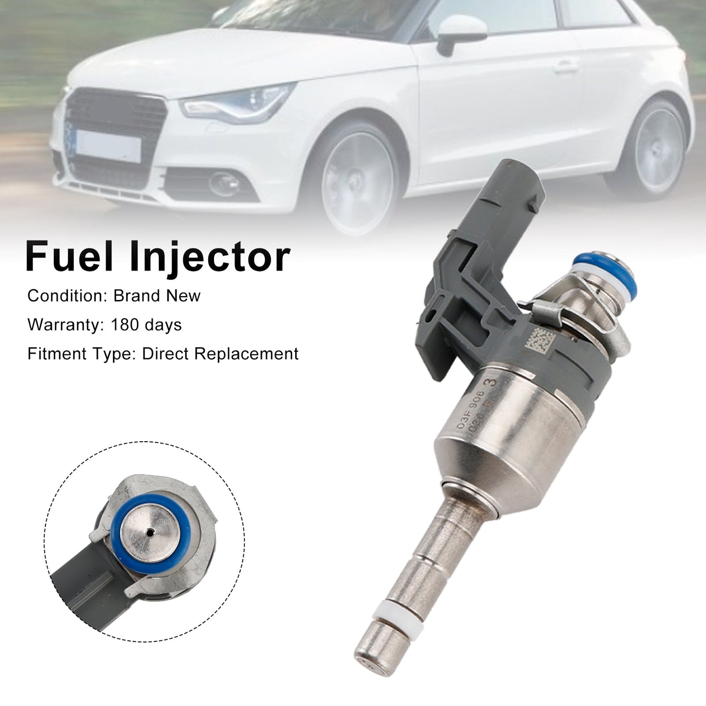 1PCS Fuel Injector 03F906036B Fit Audi A1 A3 Fit VW Beetle Golf 6 1.2 TSI/TSFI