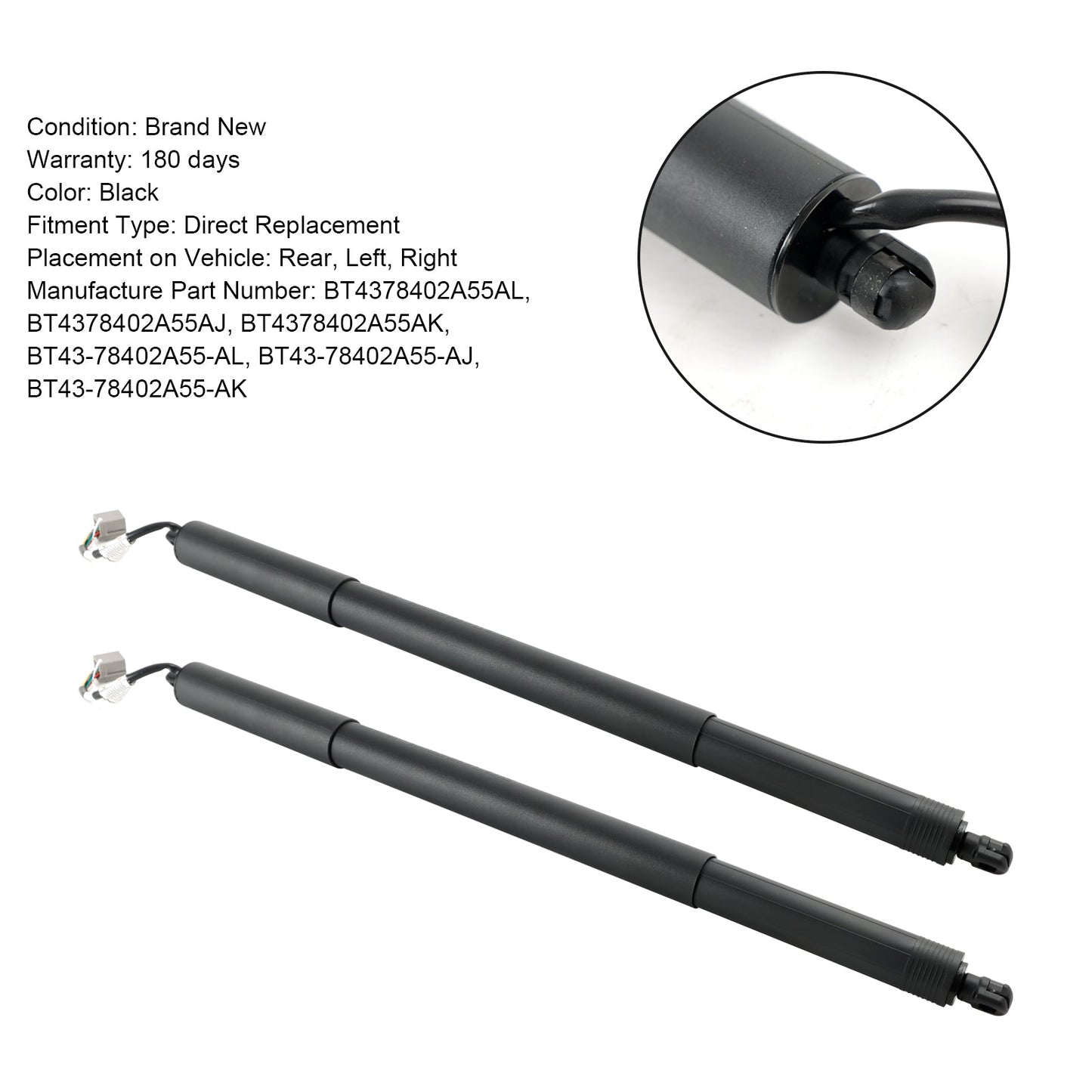 2011-2015 Lincoln MKX 2PCS Rear Tailgate Power Lift Supports Strut