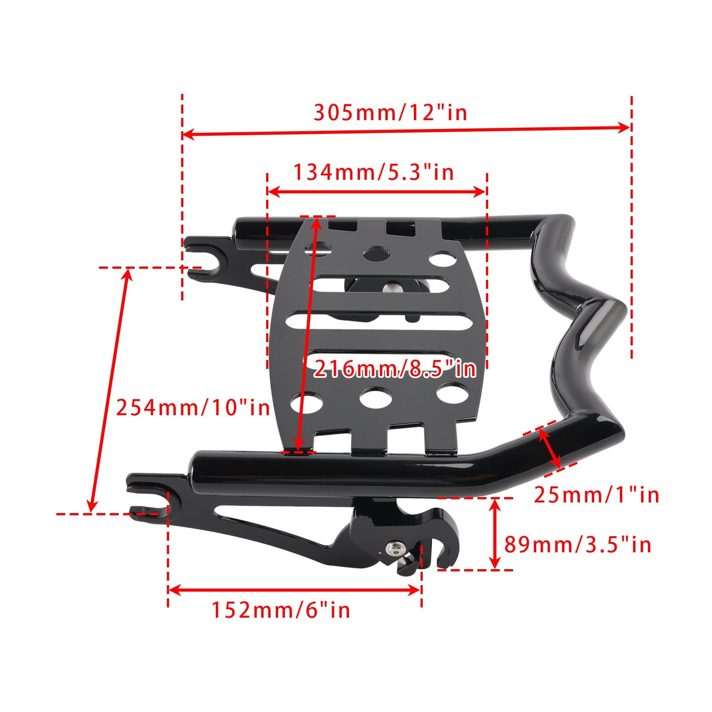 2015-2019 Electra Glide Ultra Limited Low FLHTKL Removable Luggage Rack Glossy