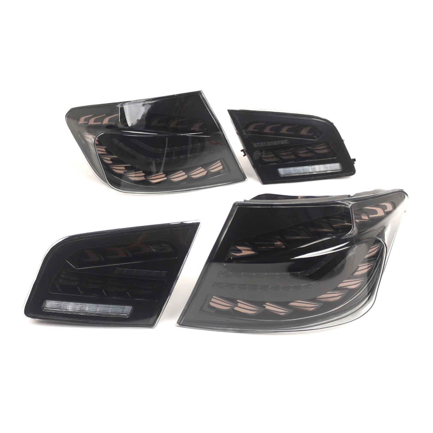 2010-2016 BMW 6th Gen 5-Series5F10 F18 M5 L&R Smoked LED Tail Lights Rear Lamp Assembly