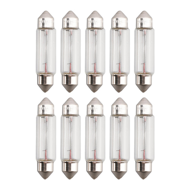 10PCS Car Light Tubular Lamp bulb C10W SV8.5-8 43MM 6429 24V 10W For OSRAM