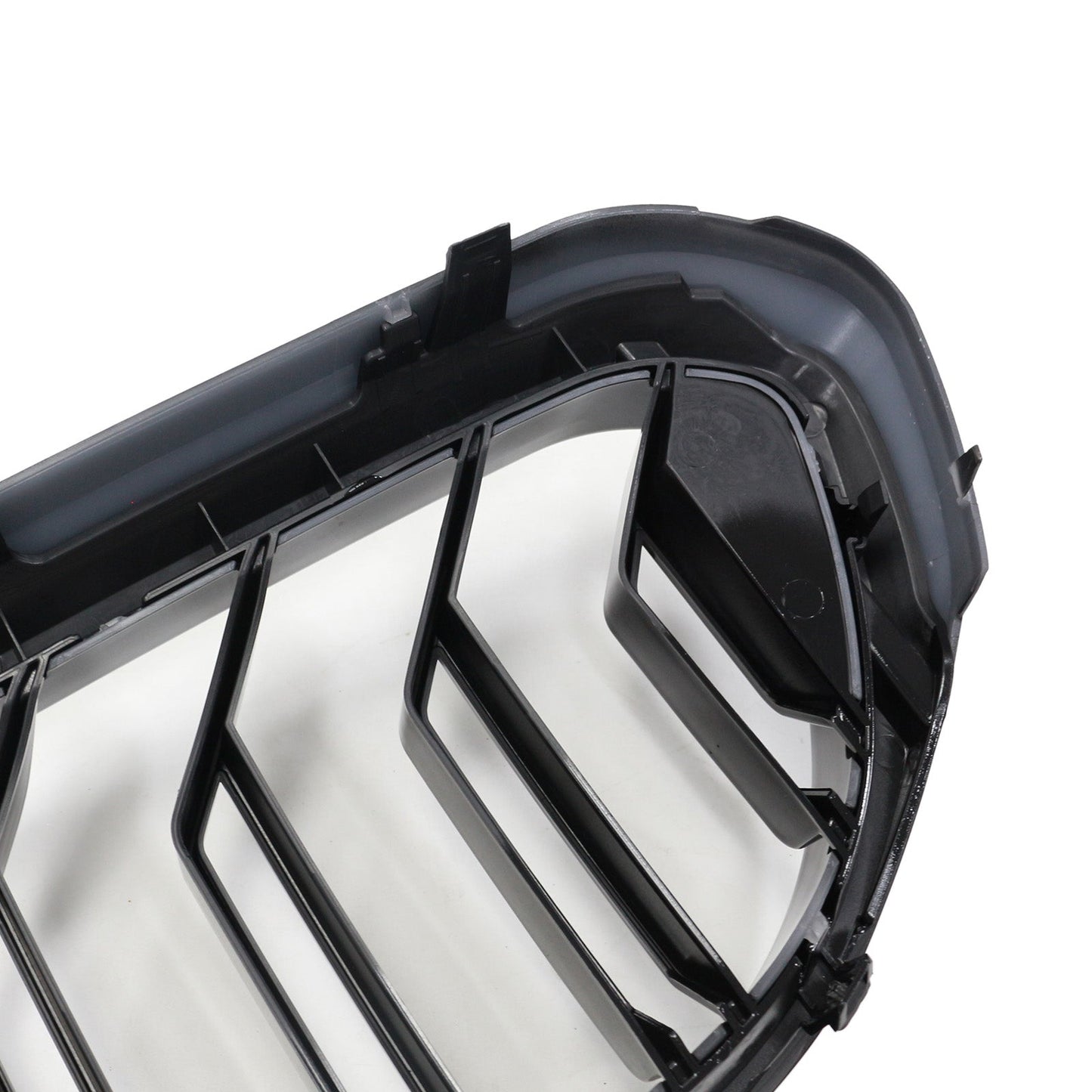 2017-2020 BMW 5 Series G30 G31 Double Slat Front Kidney Grille Gloss Black