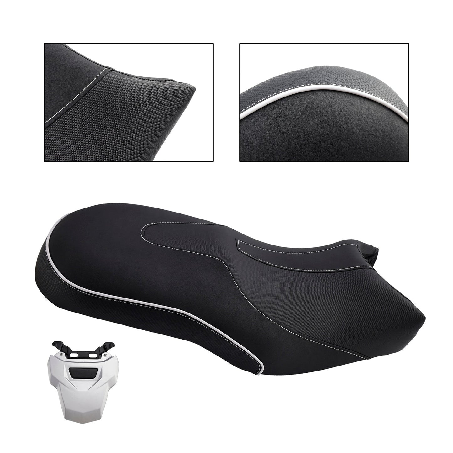 Rider Passenger Seat Front Rear Cushion Fit Black For Bmw R1200Gs 13-18 R1250Gs