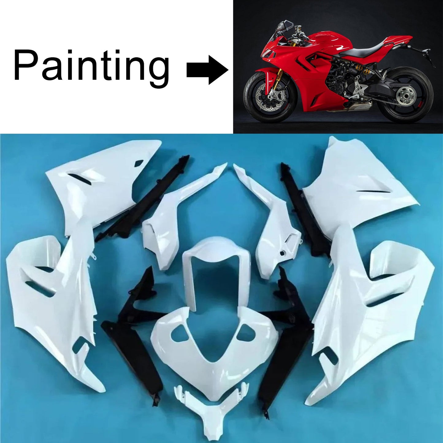 2021-2024 Ducati Supersport 950 950S Injection Fairing Kit Bodywork