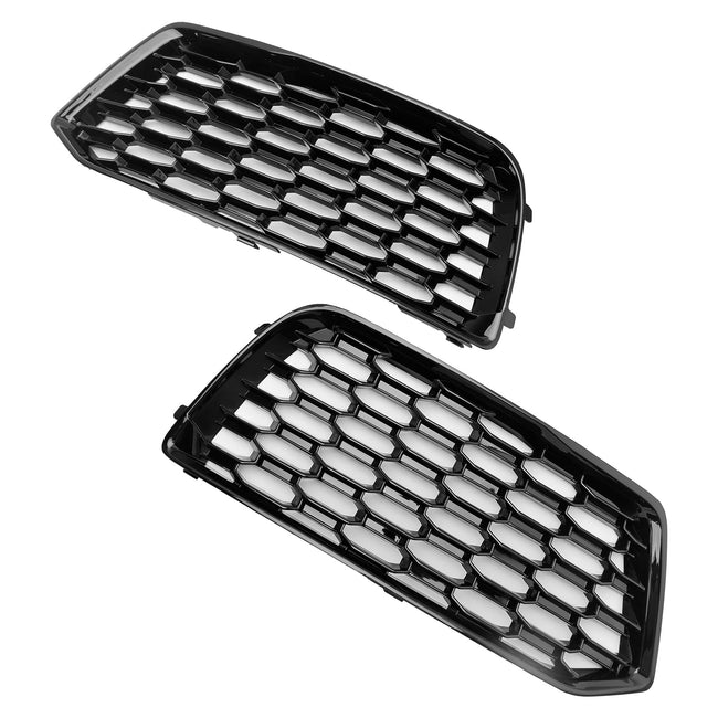 2018-2022 Audi Q5 Mesh 2PCS Front Bumper Cover Grill Grille Bezel Insert