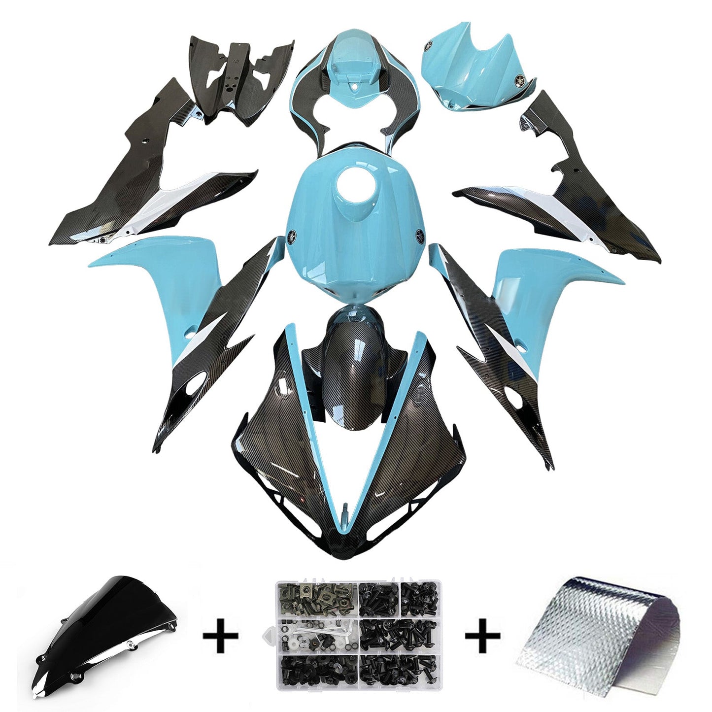 Injection Fairing Kit Bodywork Plastic ABS For Yamaha YZFR1 YZF-R1 2004-2006