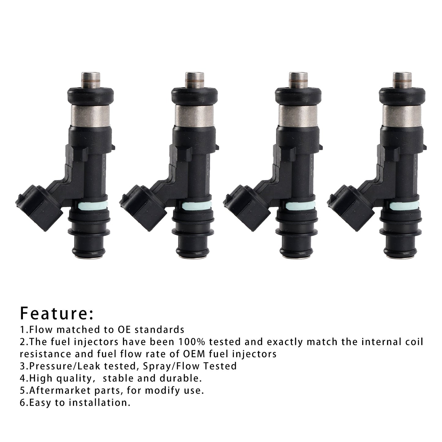 2012-2020 Suzuki Outboard 70HP 80HP 90HP 115HP 140HP DF 4PC 15710-82K50 EAT314 Fuel Injector
